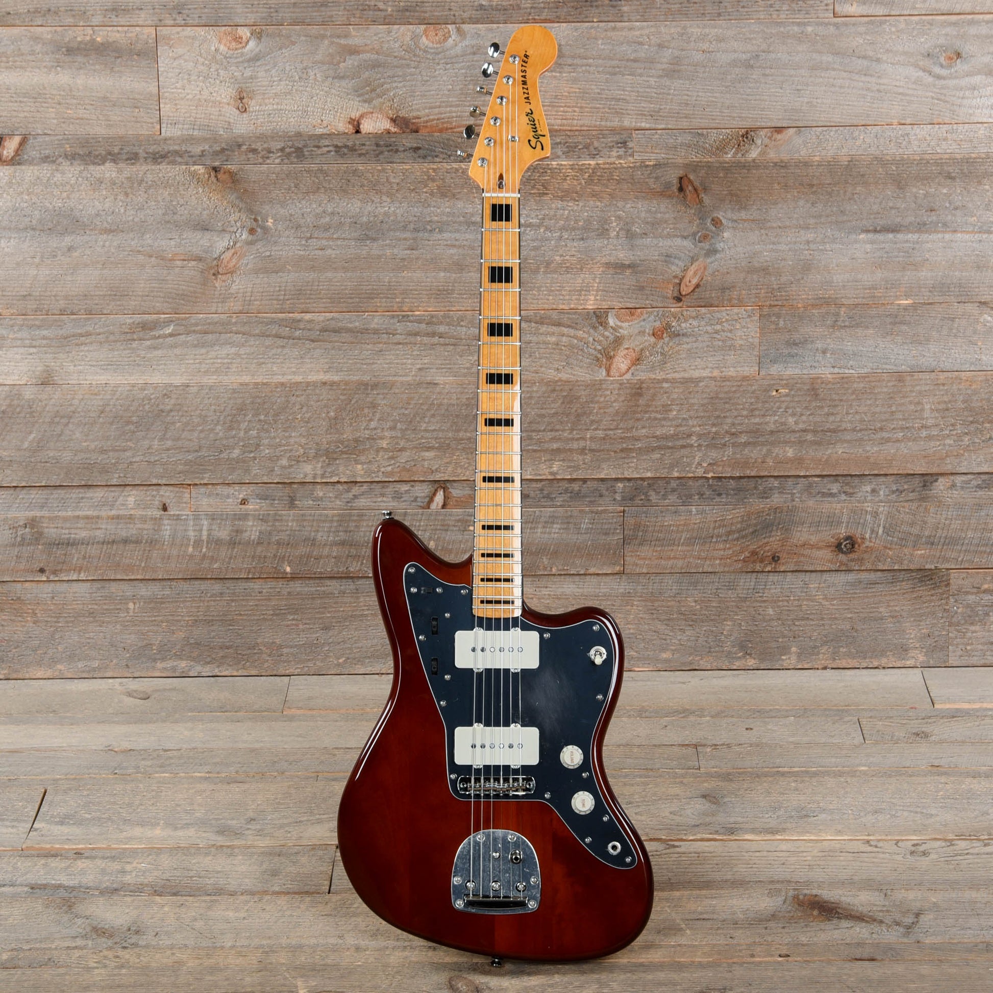 Squier Classic Vibe 70s Jazzmaster Maple Neck Walnut w/Black Blocks/Binding Electric Guitars / Solid Body