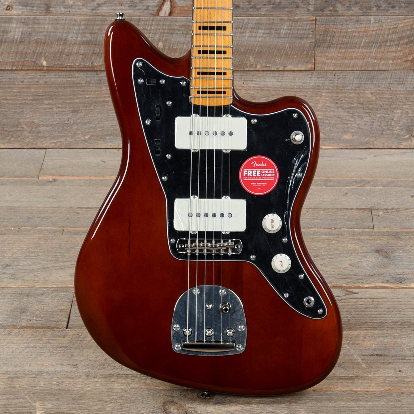 Squier Classic Vibe 70s Jazzmaster Maple Neck Walnut w/Black Blocks/Binding Electric Guitars / Solid Body