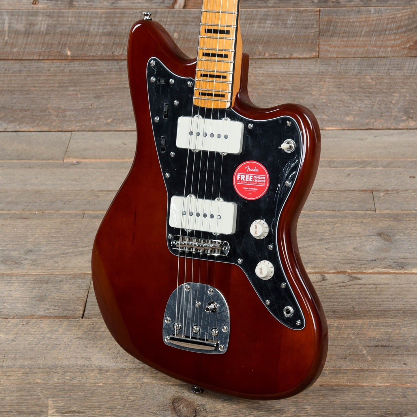 Squier Classic Vibe 70s Jazzmaster Maple Neck Walnut w/Black Blocks/Binding Electric Guitars / Solid Body