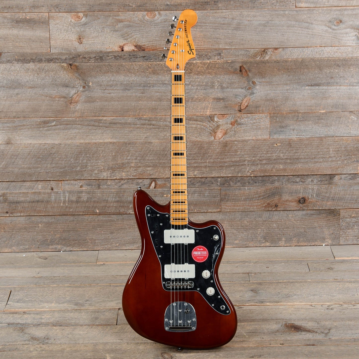 Squier Classic Vibe 70s Jazzmaster Maple Neck Walnut w/Black Blocks/Binding Electric Guitars / Solid Body
