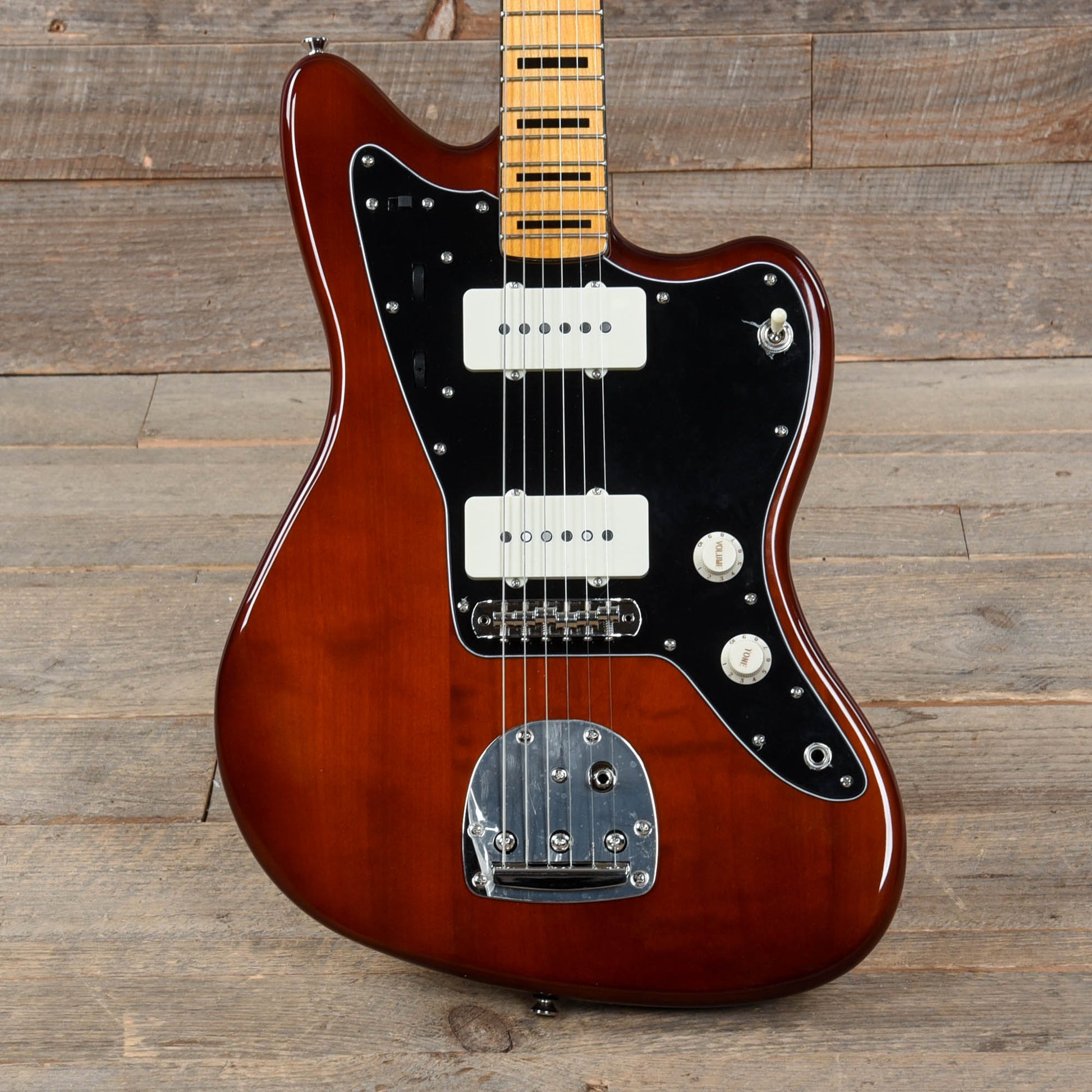Squier Classic Vibe 70s Jazzmaster Maple Neck Walnut w/Black Blocks/Binding Electric Guitars / Solid Body