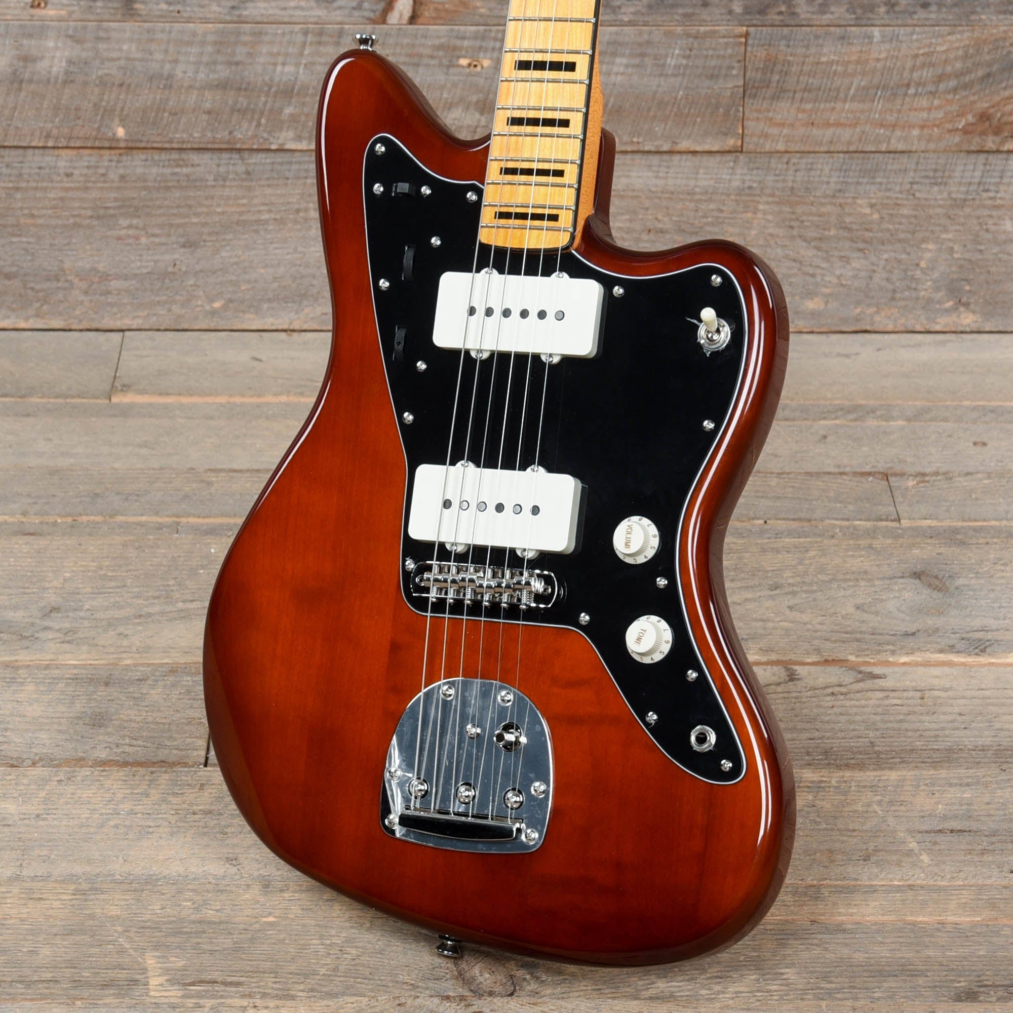 Squier Classic Vibe 70s Jazzmaster Maple Neck Walnut w/Black Blocks/Binding Electric Guitars / Solid Body