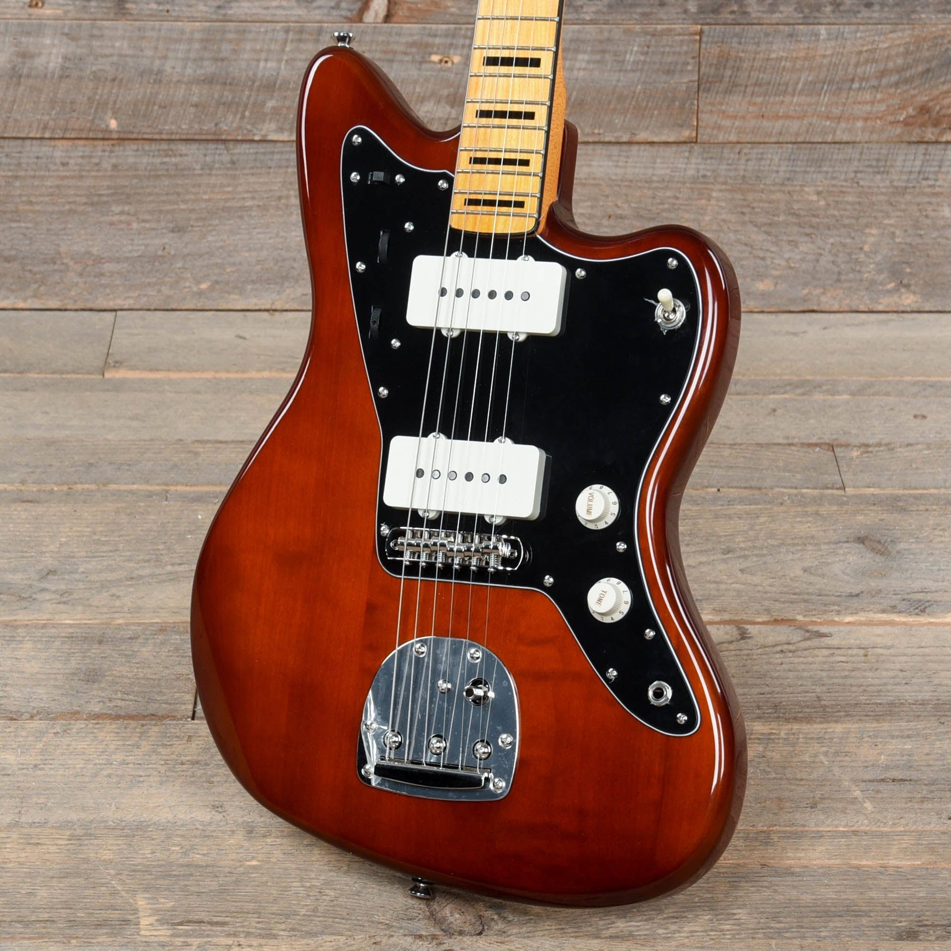 Squier Classic Vibe 70s Jazzmaster Maple Neck Walnut w/Black Blocks/Binding Electric Guitars / Solid Body