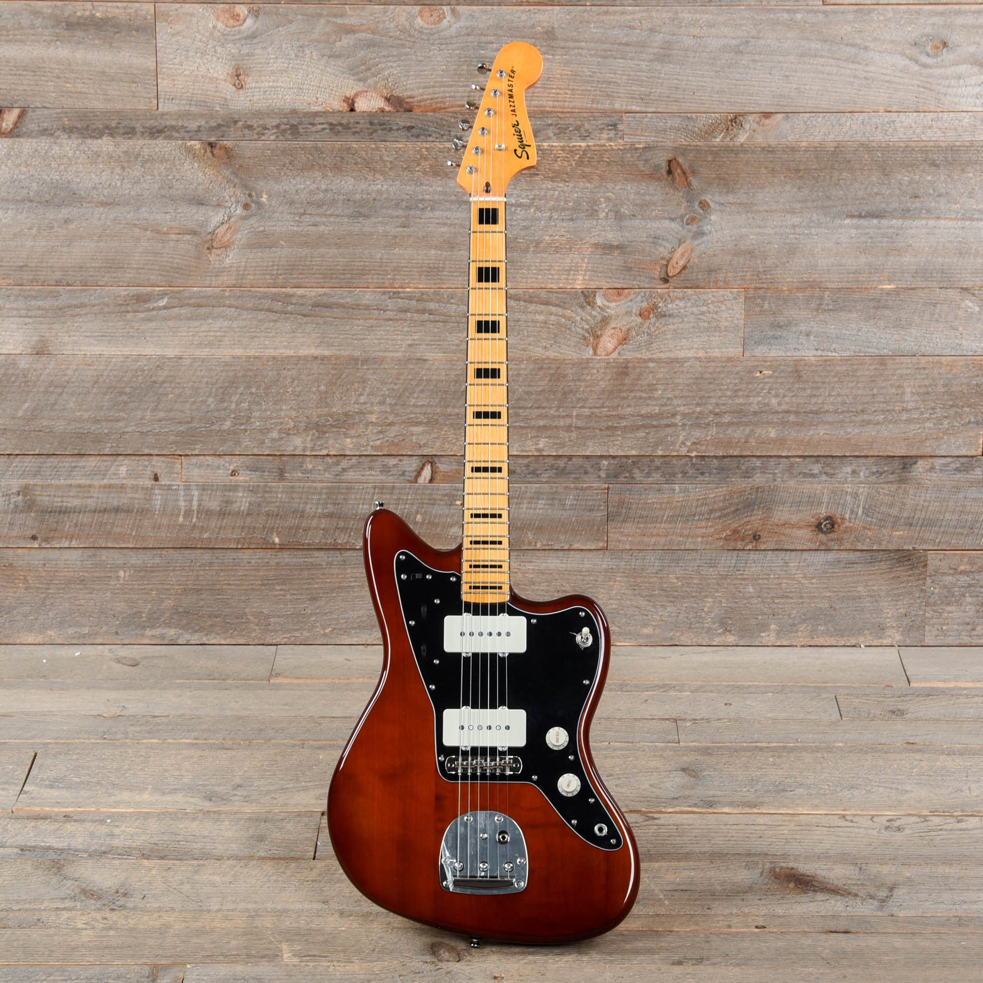 Squier Classic Vibe 70s Jazzmaster Maple Neck Walnut w/Black Blocks/Binding Electric Guitars / Solid Body