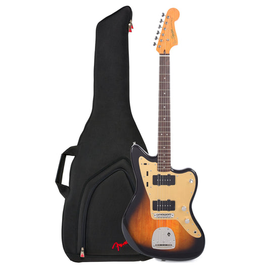 Squier Classic Vibe Late '50s Jazzmaster 2-Color Sunburst w/Gold Anodized Pickguard (CME Exclusive) and FEJ610 Gig Bag Bundle Electric Guitars / Solid Body