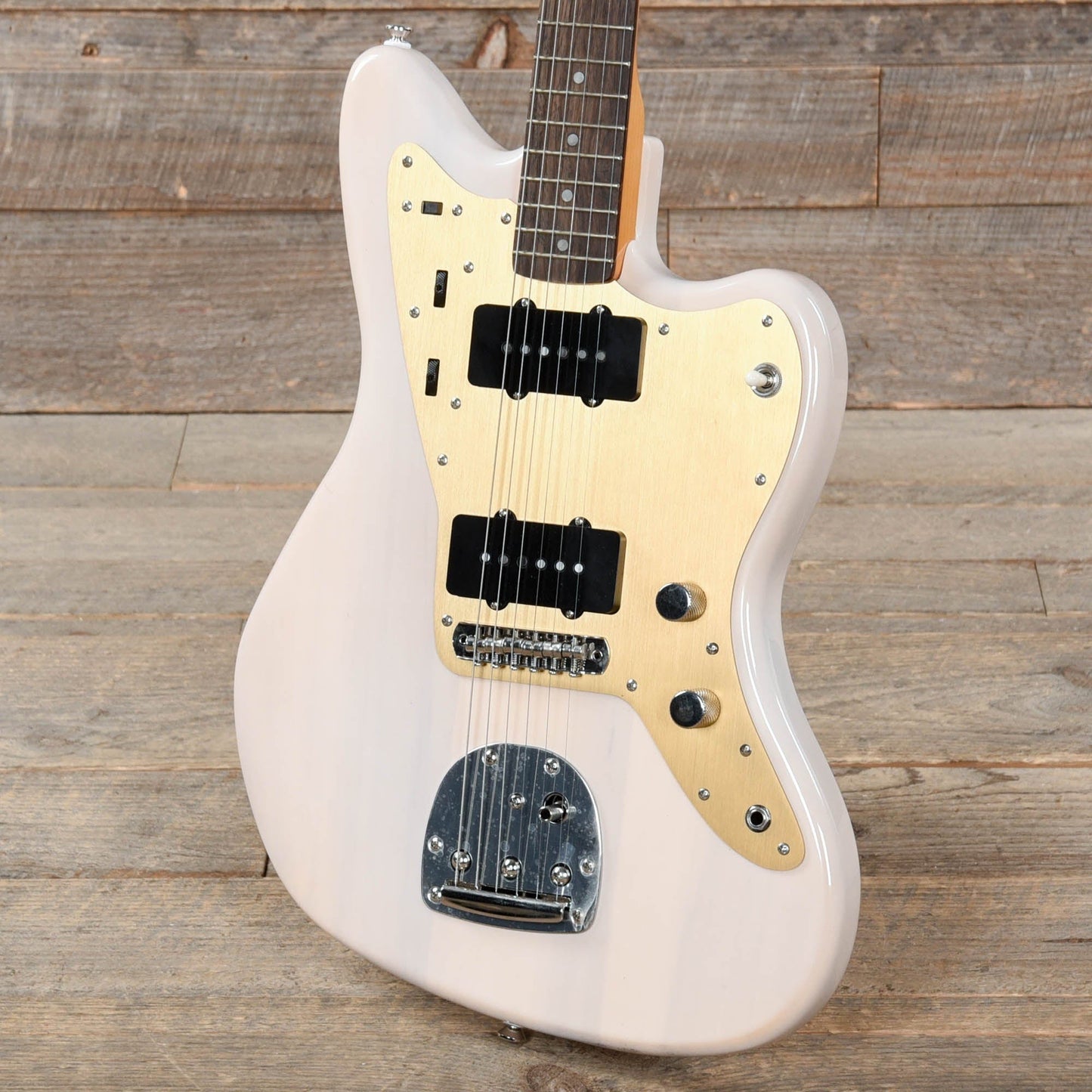 Squier Classic Vibe Late '50s Jazzmaster White Blonde w/Gold Anodized Pickguard Electric Guitars / Solid Body