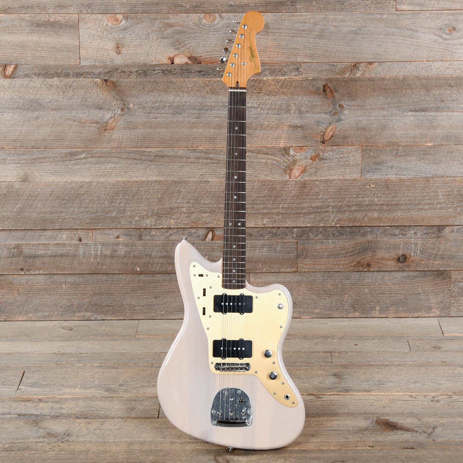 Squier Classic Vibe Late '50s Jazzmaster White Blonde w/Gold Anodized Pickguard Electric Guitars / Solid Body