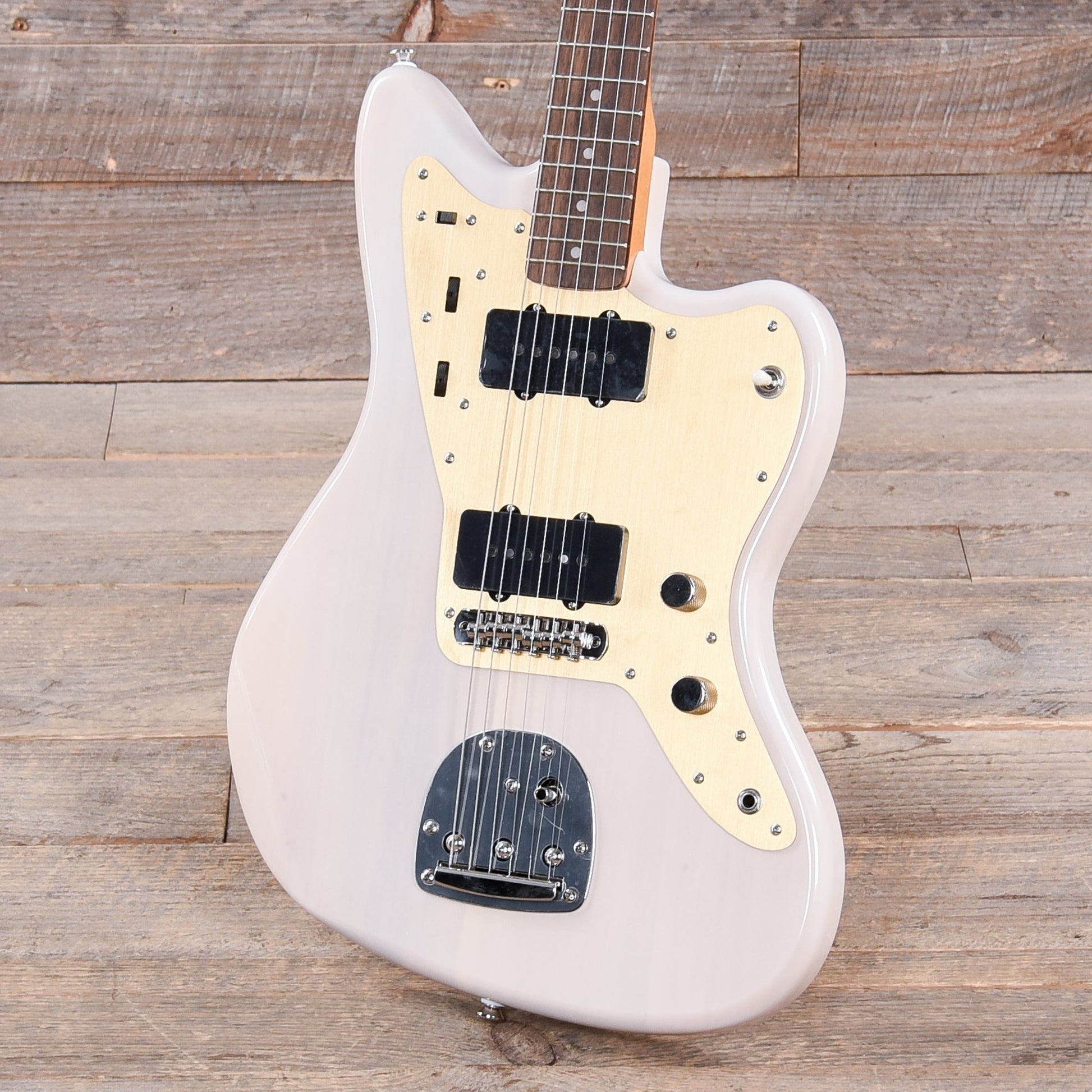 Squier Classic Vibe Late '50s Jazzmaster White Blonde w/Gold Anodized Pickguard Electric Guitars / Solid Body