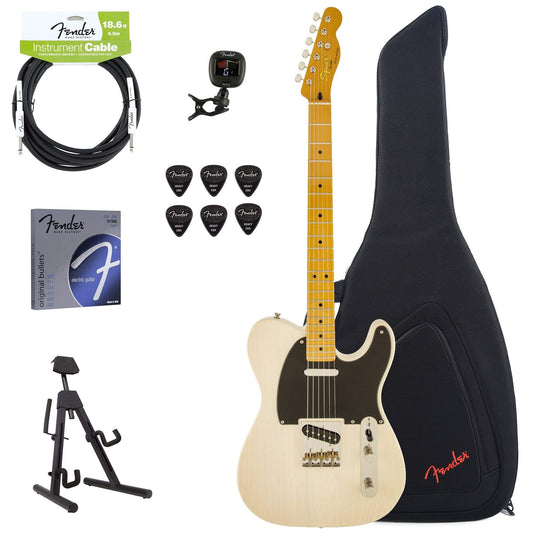 Squier Classic Vibe Telecaster 50s Vintage Blonde w/Fender Gig Bag, Stand, Cable, Tuner, Picks and Strings Electric Guitars / Solid Body