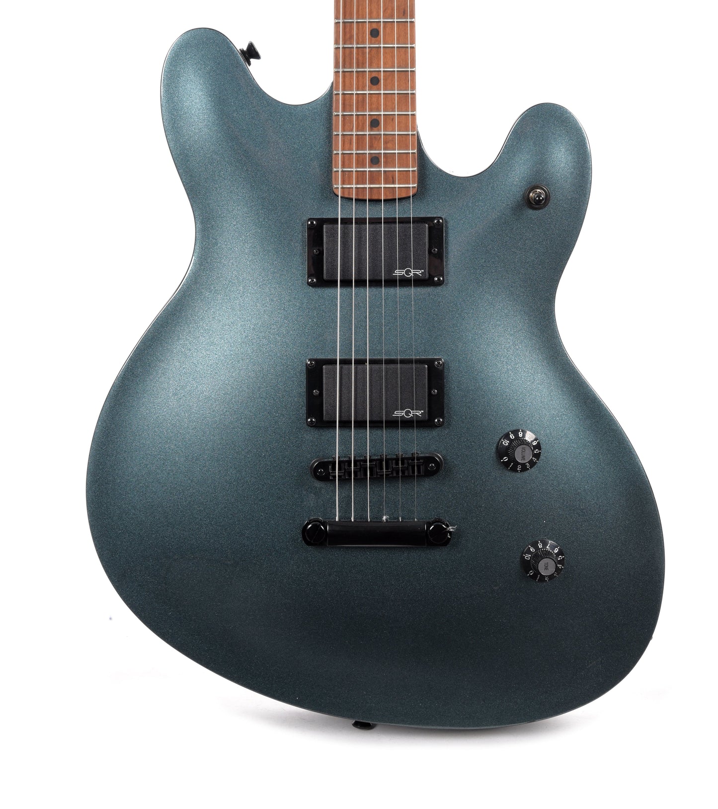 Squier Contemporary Active Starcaster  Gunmetal Metallic Electric Guitars / Solid Body