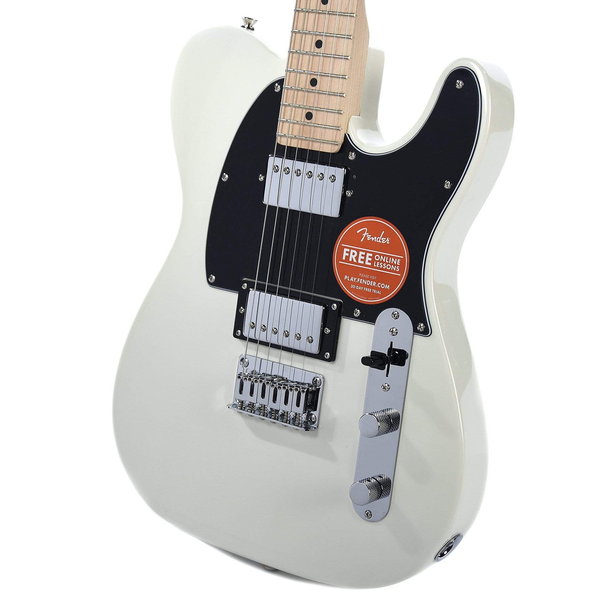 Squier Contemporary Telecaster HH Pearl White w/Fender Gig Bag, Stand, Cable, Tuner, Picks and Strings Electric Guitars / Solid Body