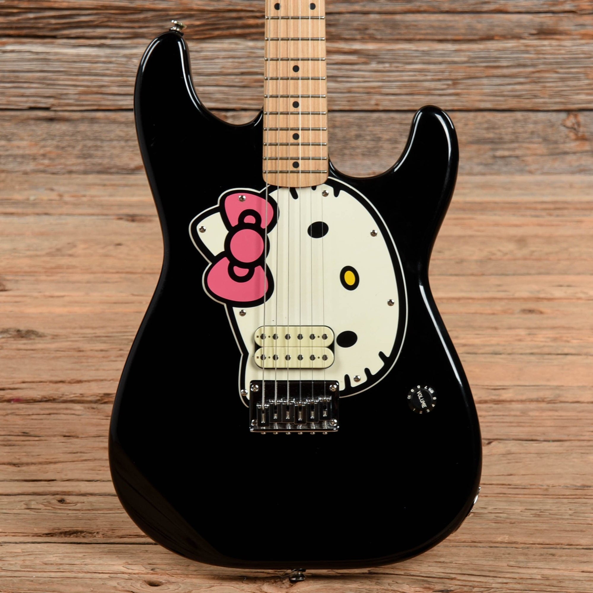 Squier Hello Kitty Stratocaster Black 2006 Chicago Music Exchange