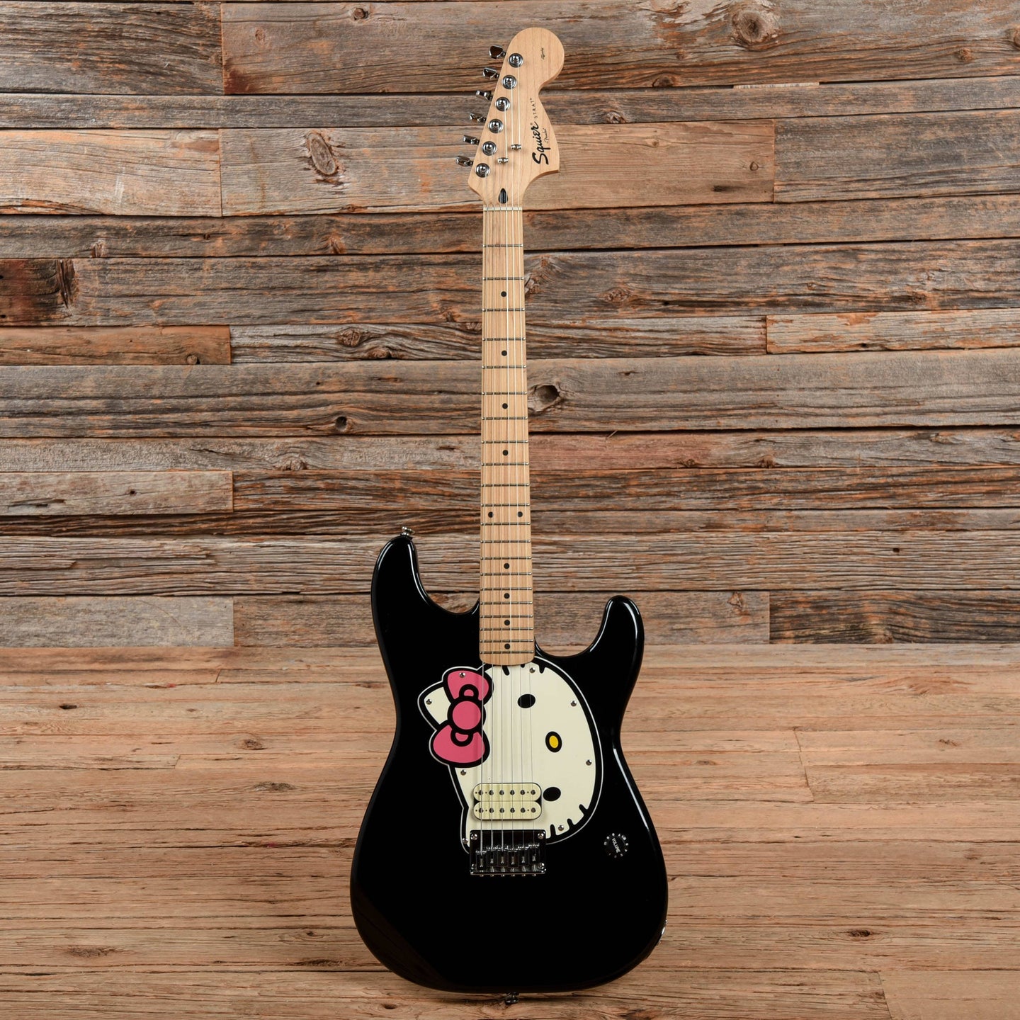 Squier Hello Kitty Stratocaster Black 2006 Chicago Music Exchange