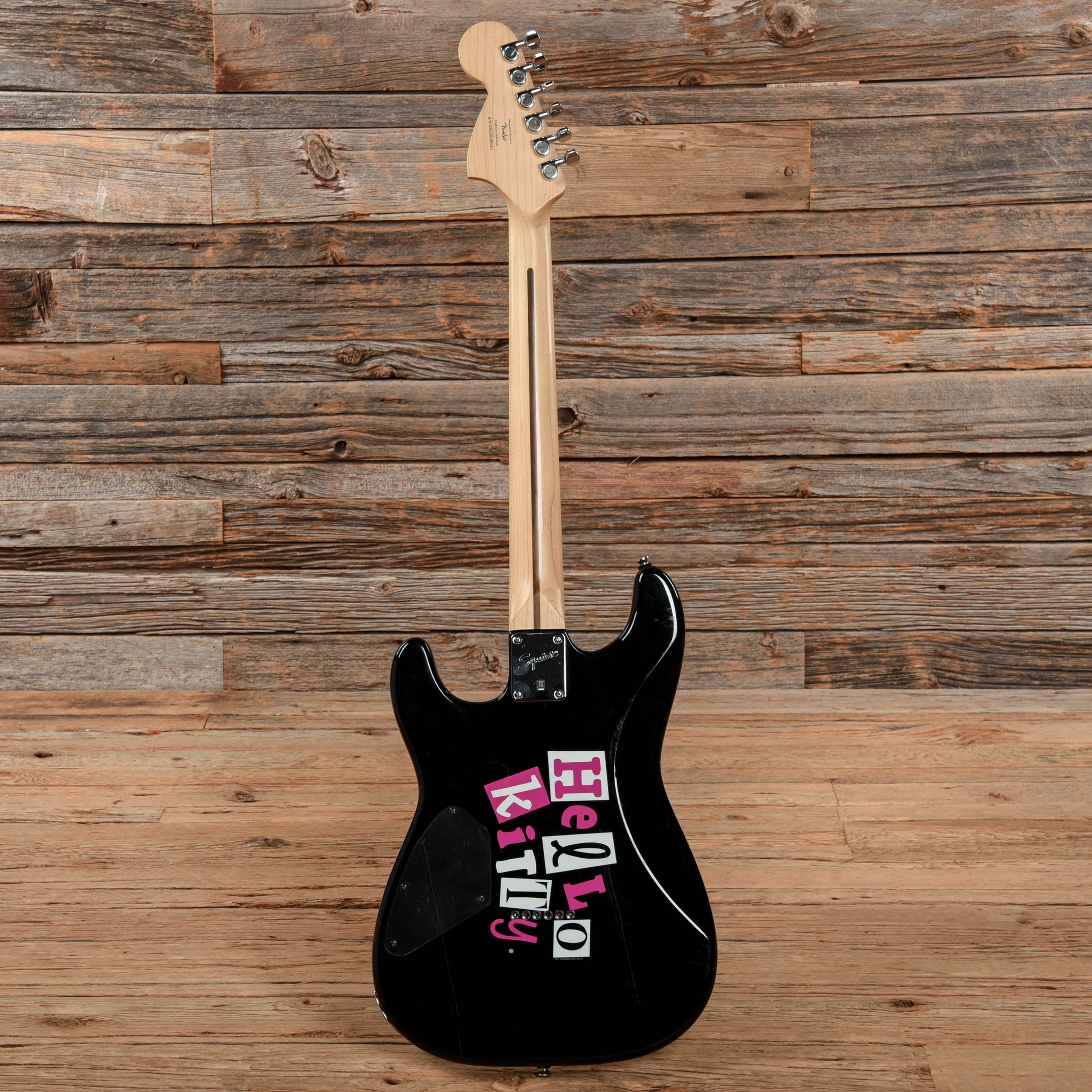 Squier Hello Kitty Stratocaster Black 2006 Electric Guitars / Solid Body