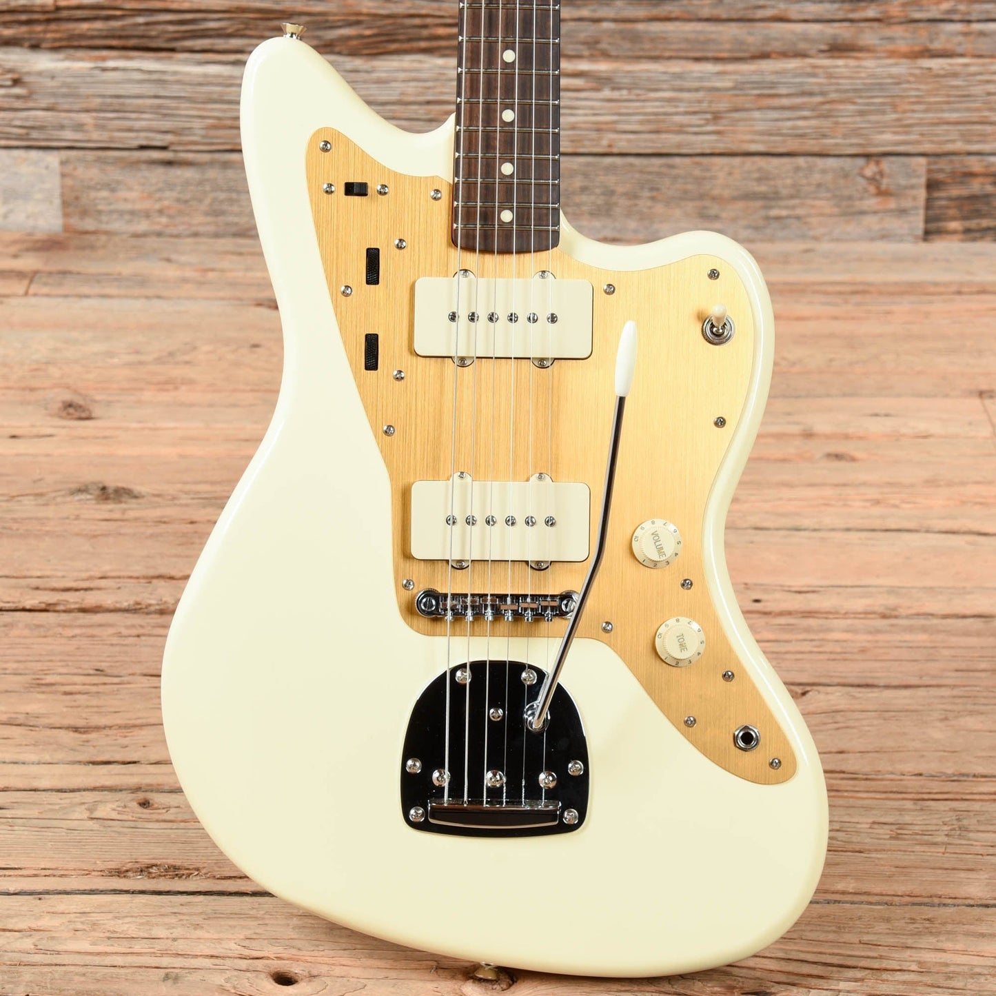 Squier J Mascis Jazzmaster Vintage White Electric Guitars / Solid Body