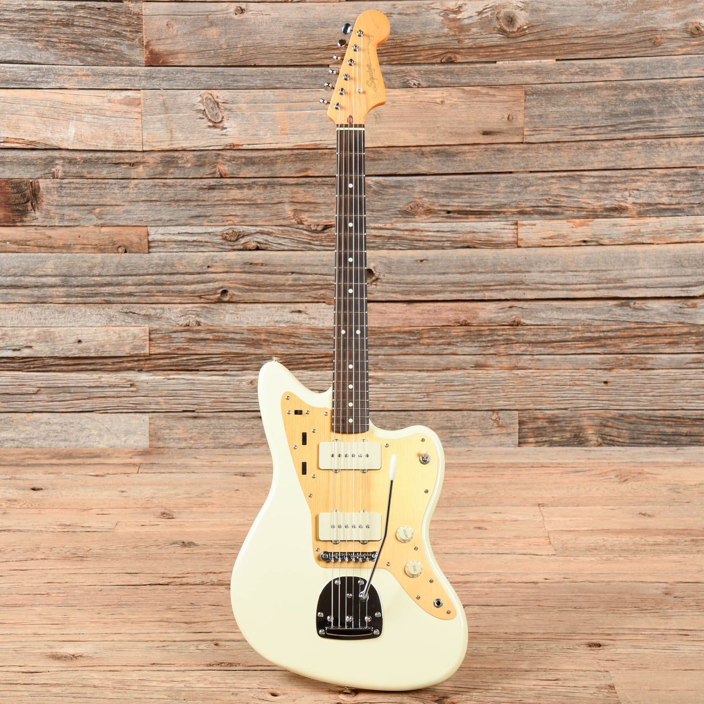 Squier J Mascis Jazzmaster Vintage White Electric Guitars / Solid Body