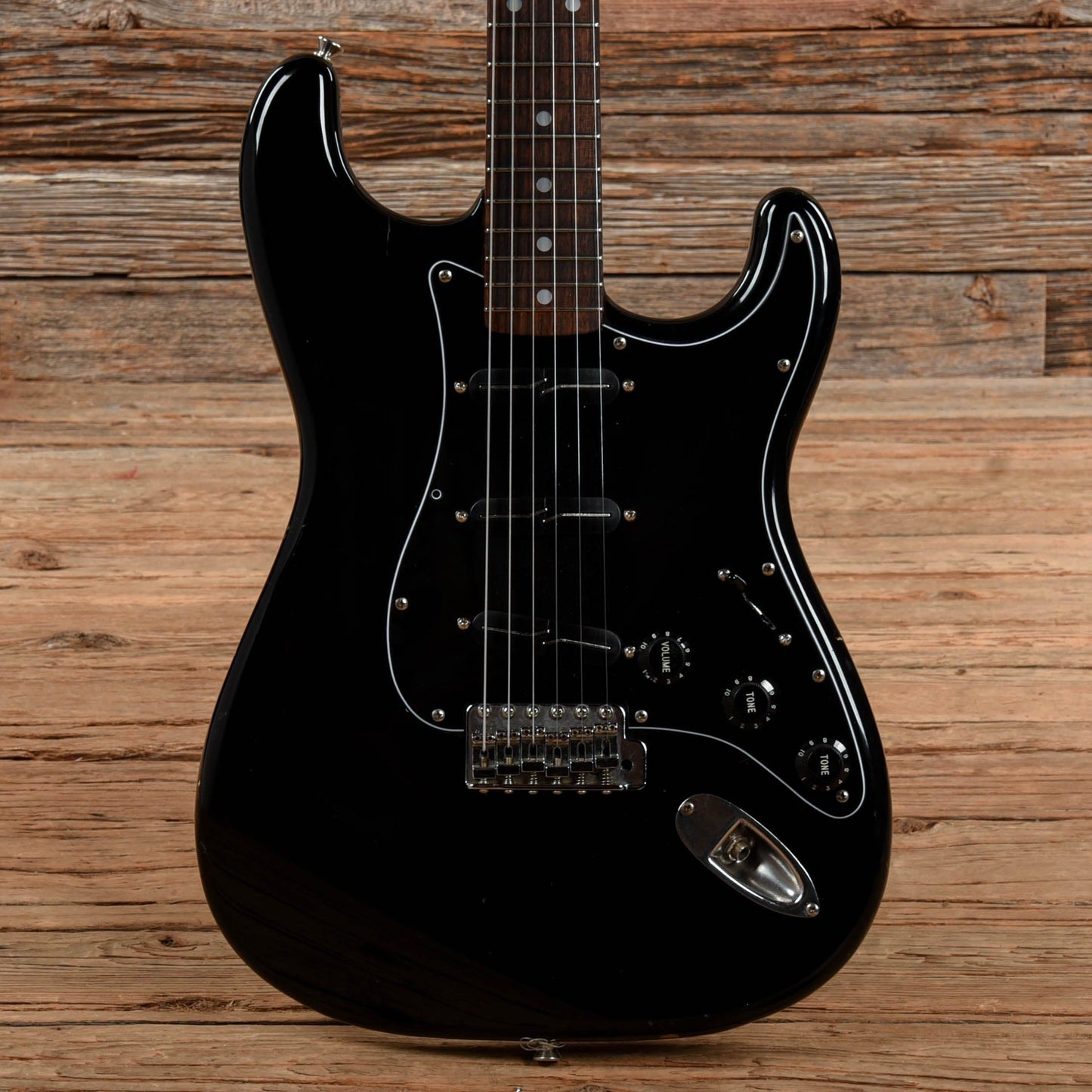Squier Japan Stratocaster Black Electric Guitars / Solid Body