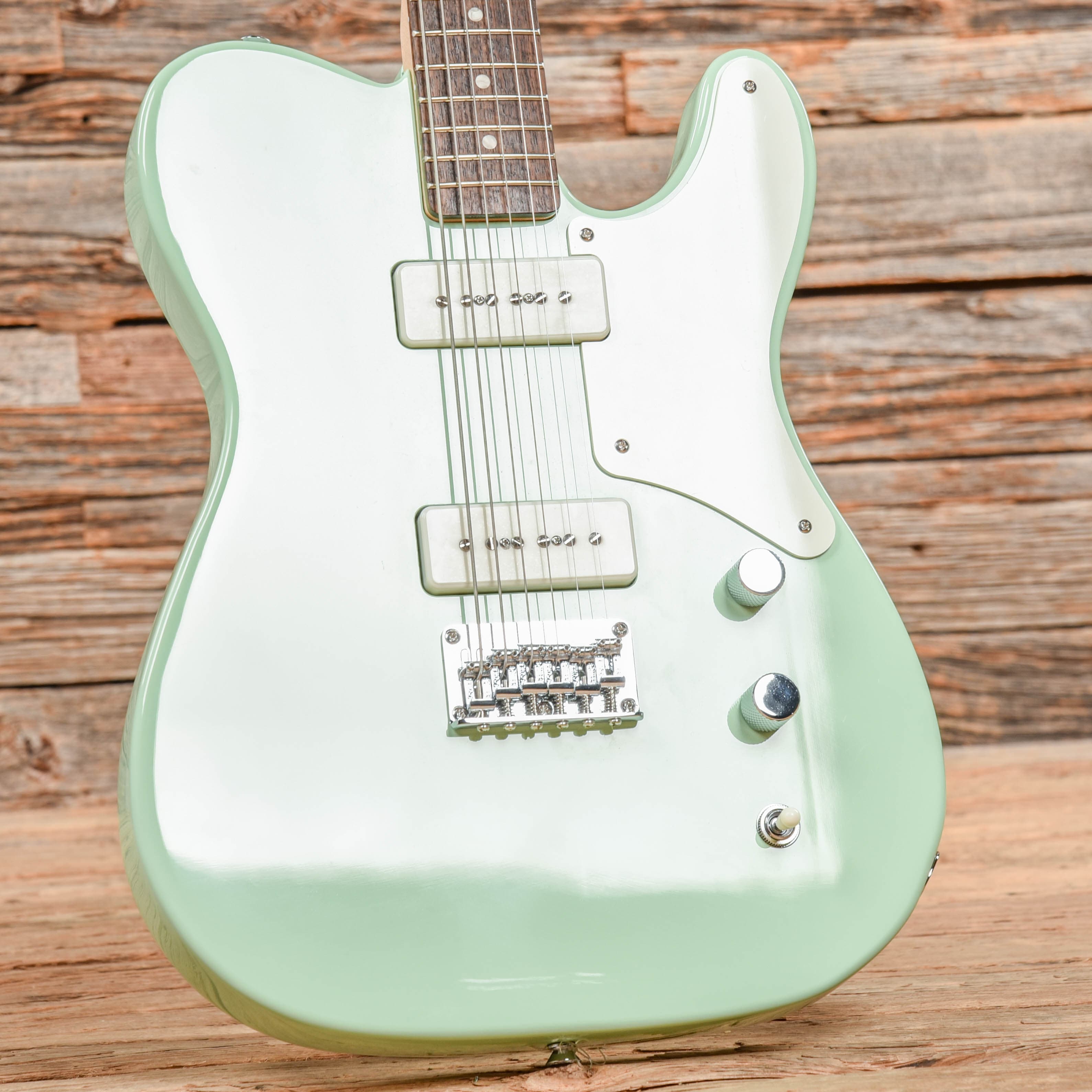 Squier Paranormal Baritone Cabronita Telecaster Surf Green 2021 Electric Guitars / Solid Body