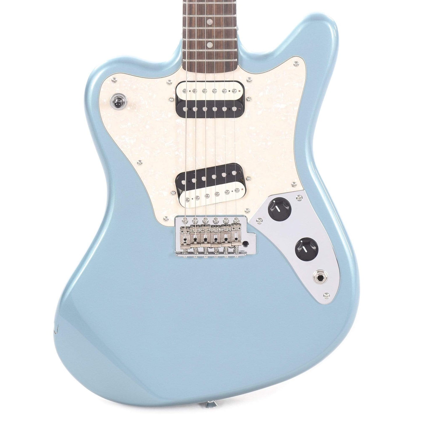 Squier Paranormal Super-Sonic Ice Blue Metallic Electric Guitars / Solid Body
