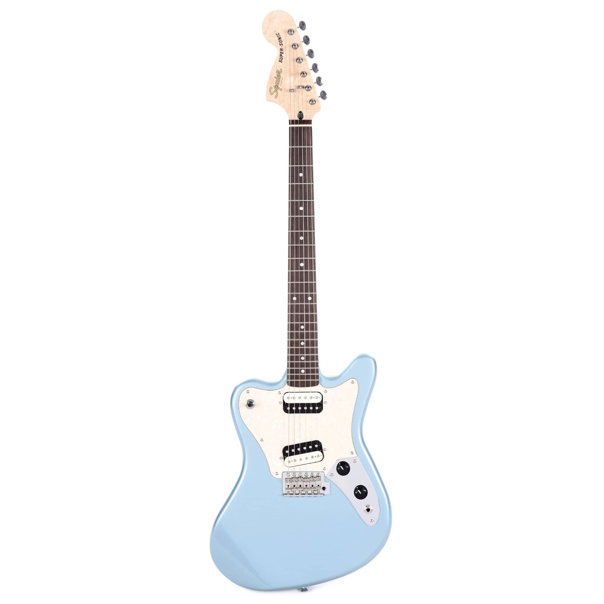 Squier Paranormal Super-Sonic Ice Blue Metallic Electric Guitars / Solid Body