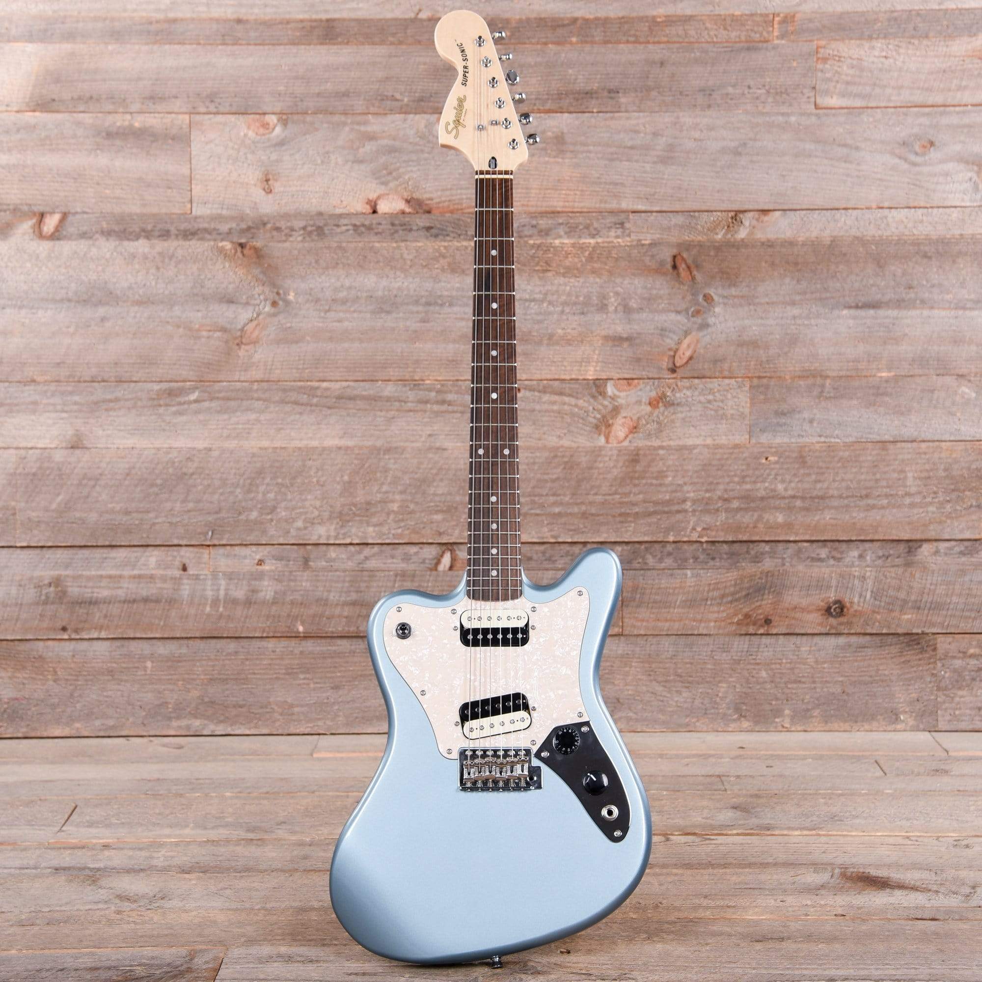 Squier Paranormal Super-Sonic Ice Blue Metallic Electric Guitars / Solid Body