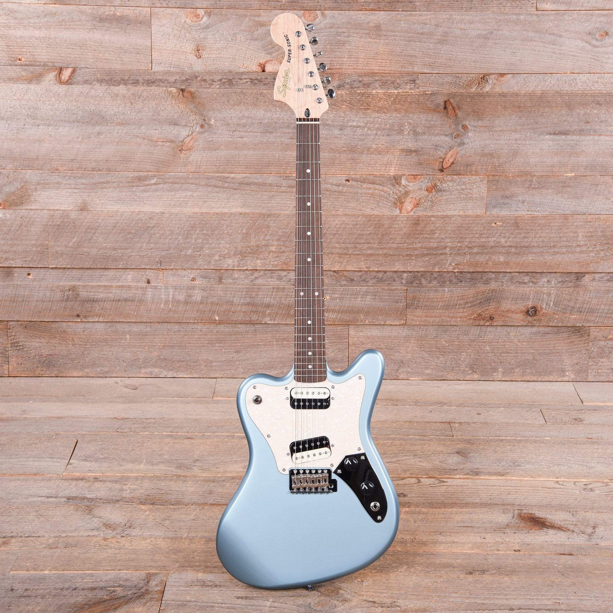 Squier Paranormal Super-Sonic Ice Blue Metallic Electric Guitars / Solid Body
