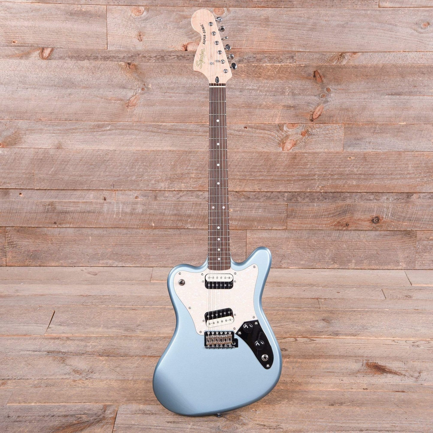 Squier Paranormal Super-Sonic Ice Blue Metallic Electric Guitars / Solid Body