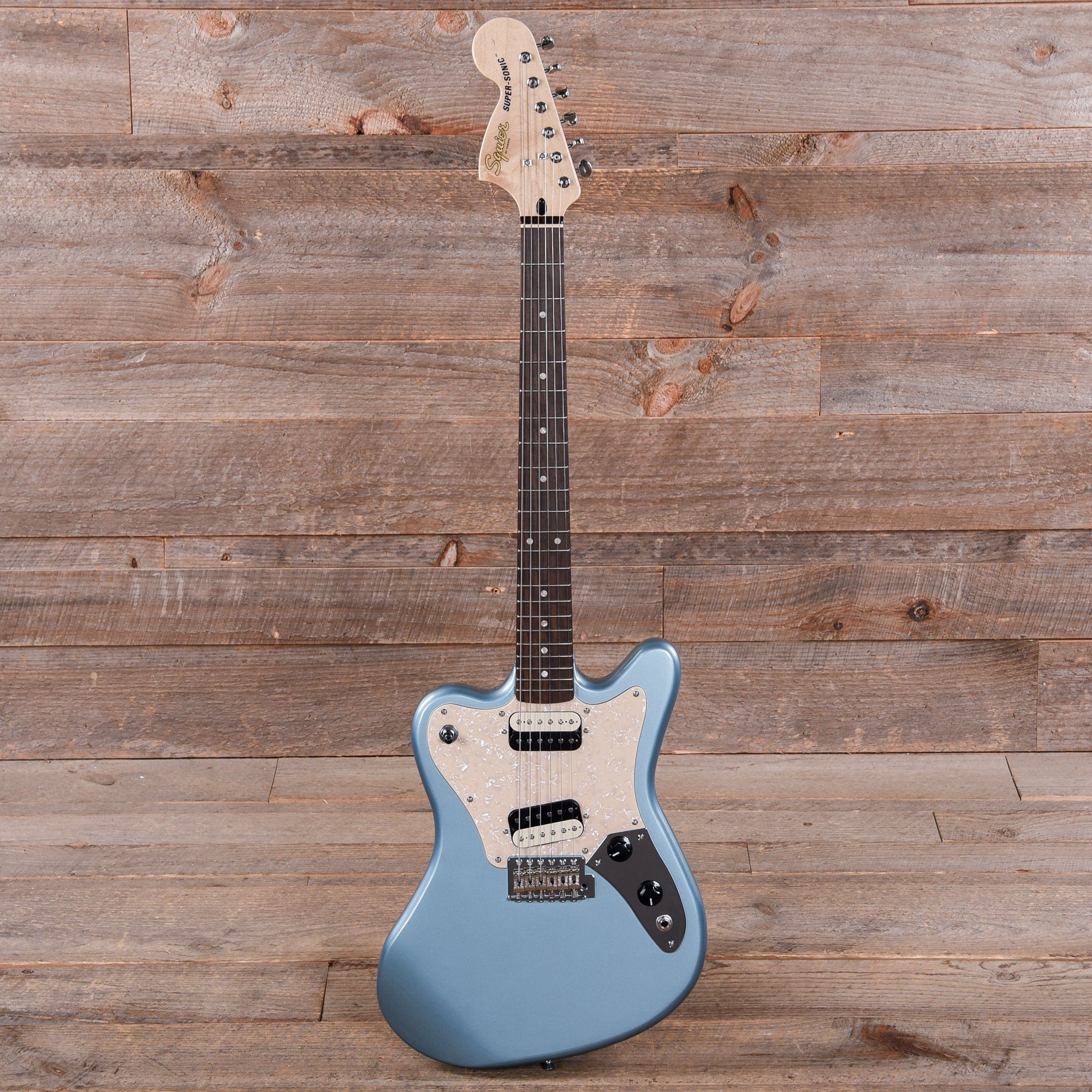 Squier Paranormal Super-Sonic Ice Blue Metallic Electric Guitars / Solid Body
