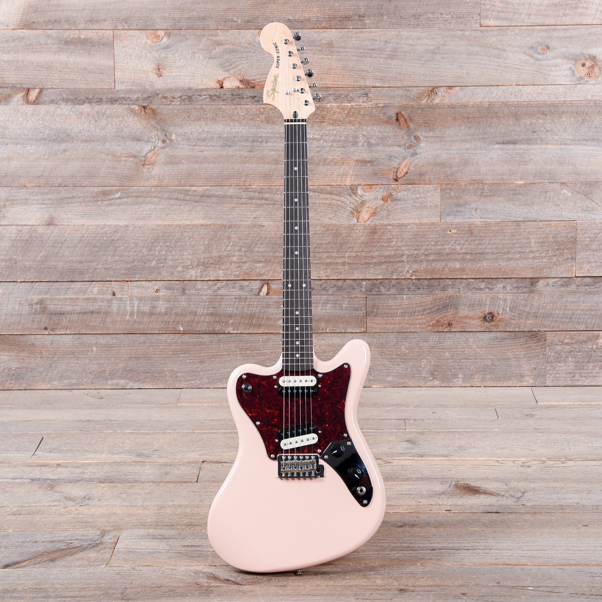 Squier Paranormal Super-Sonic Shell Pink Electric Guitars / Solid Body