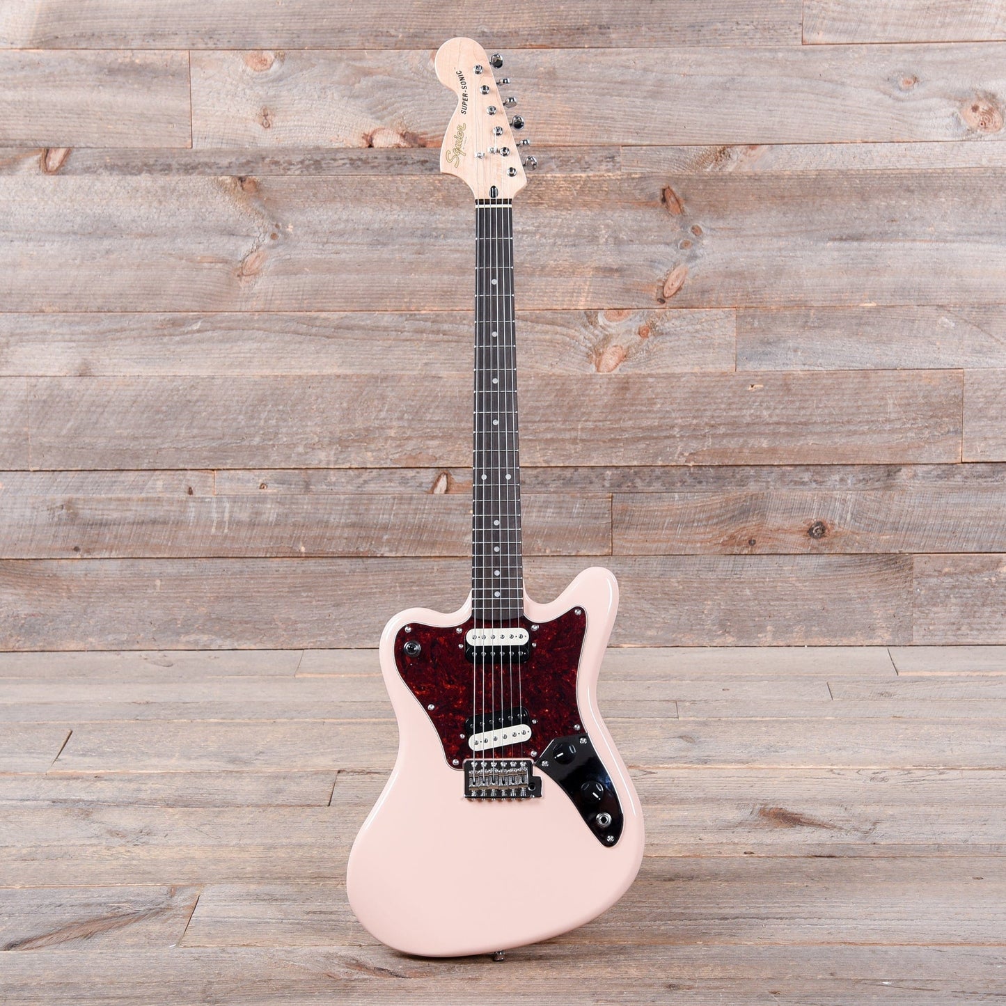 Squier Paranormal Super-Sonic Shell Pink Electric Guitars / Solid Body