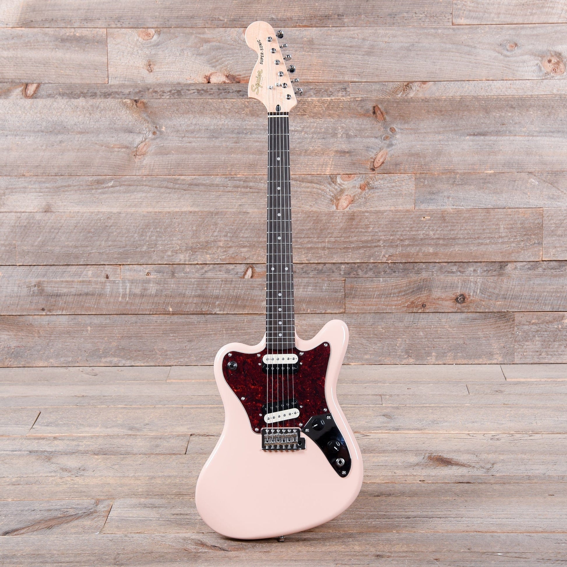 Squier Paranormal Super-Sonic Shell Pink Electric Guitars / Solid Body