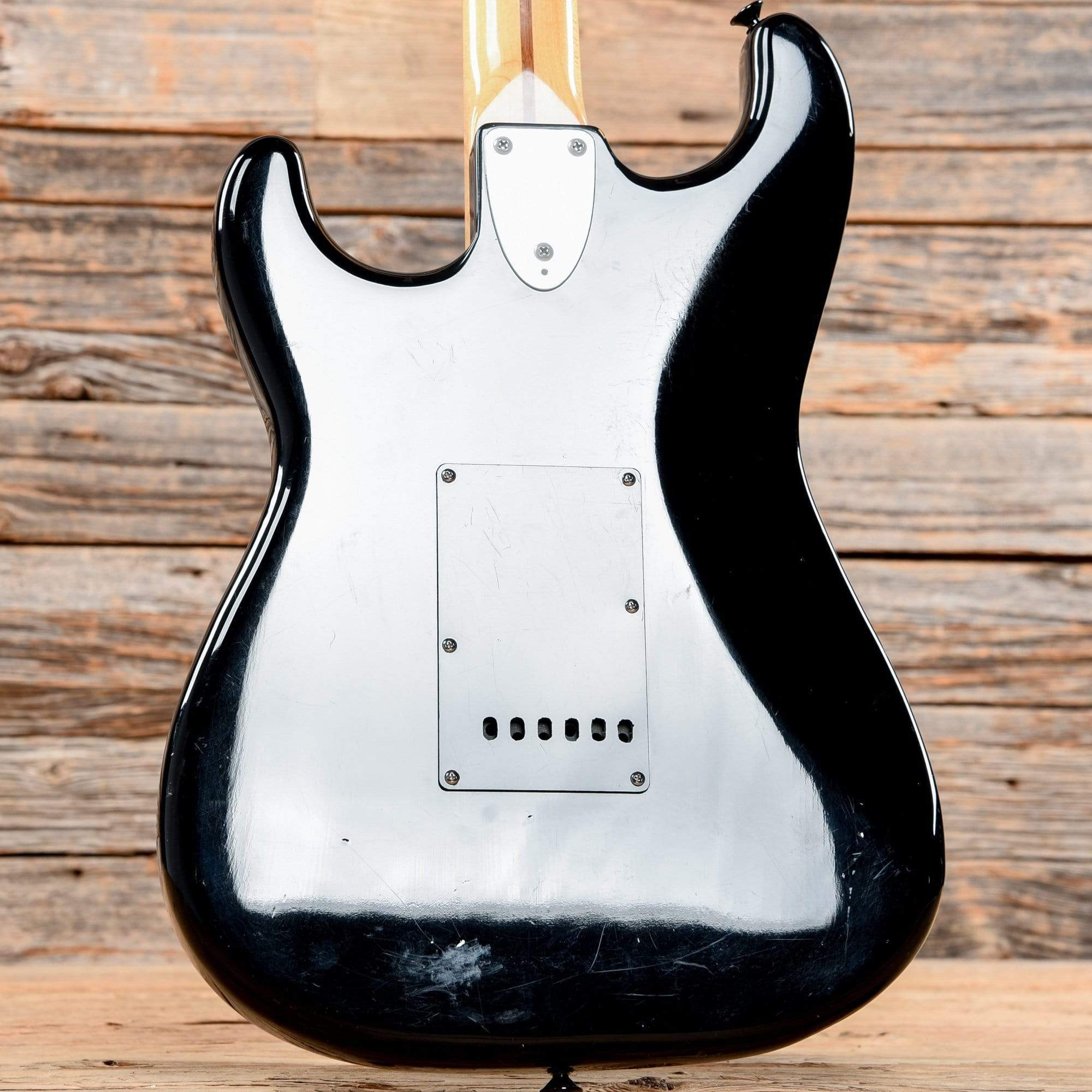 Squier Stratocaster Black 1983 Electric Guitars / Solid Body