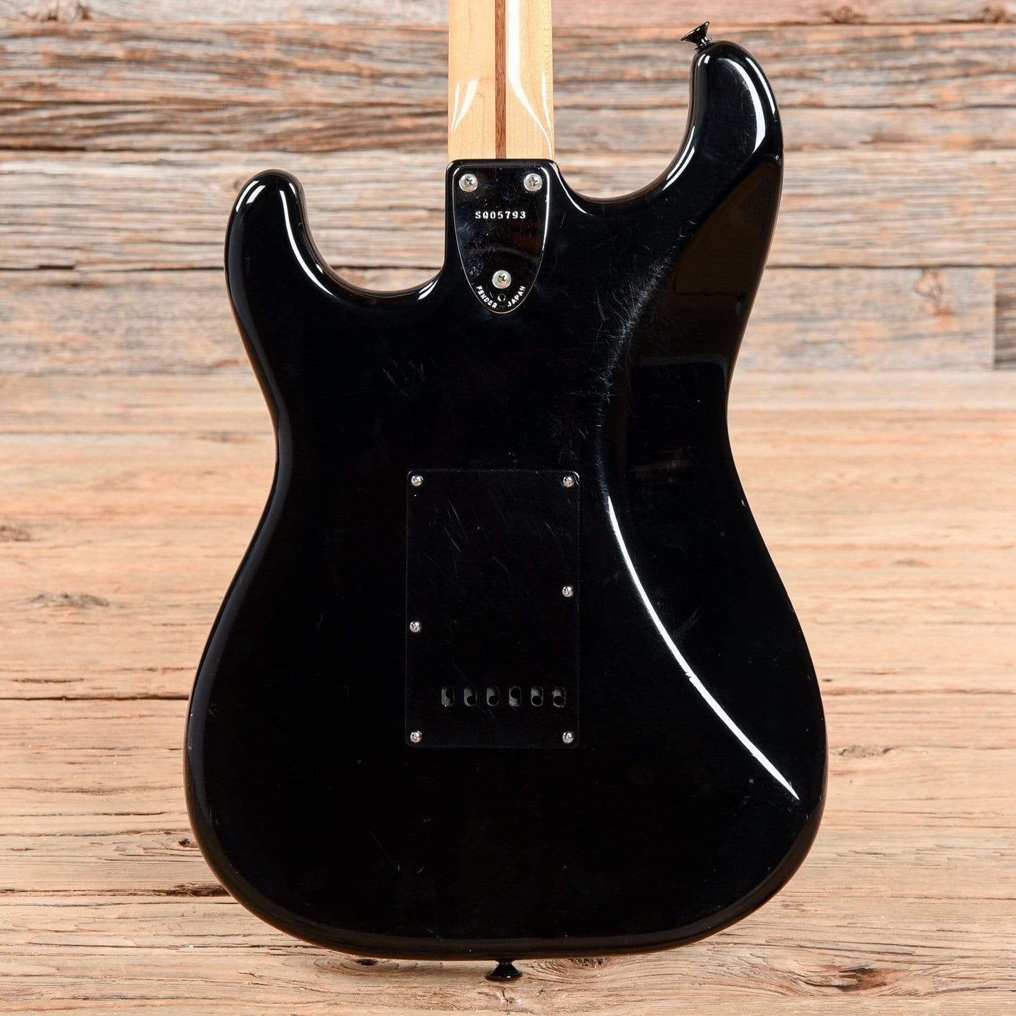 Squier Stratocaster Black 1983 Electric Guitars / Solid Body