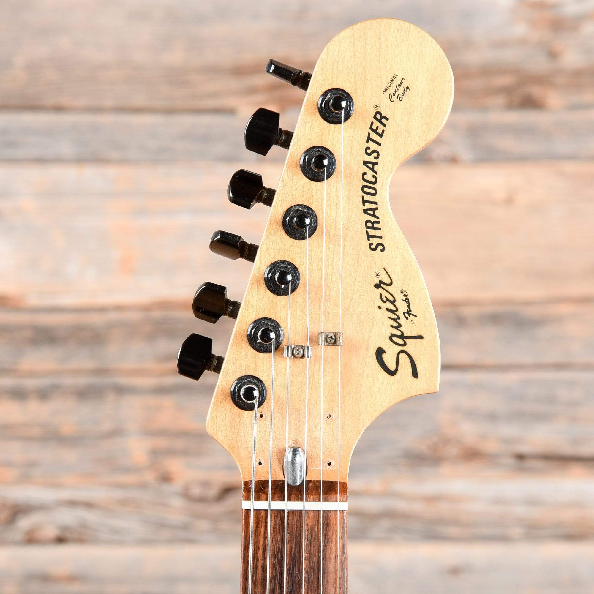 Squier Stratocaster Black 1983 Electric Guitars / Solid Body