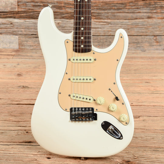 Squier Stratocaster Olympic White 1989 Electric Guitars / Solid Body