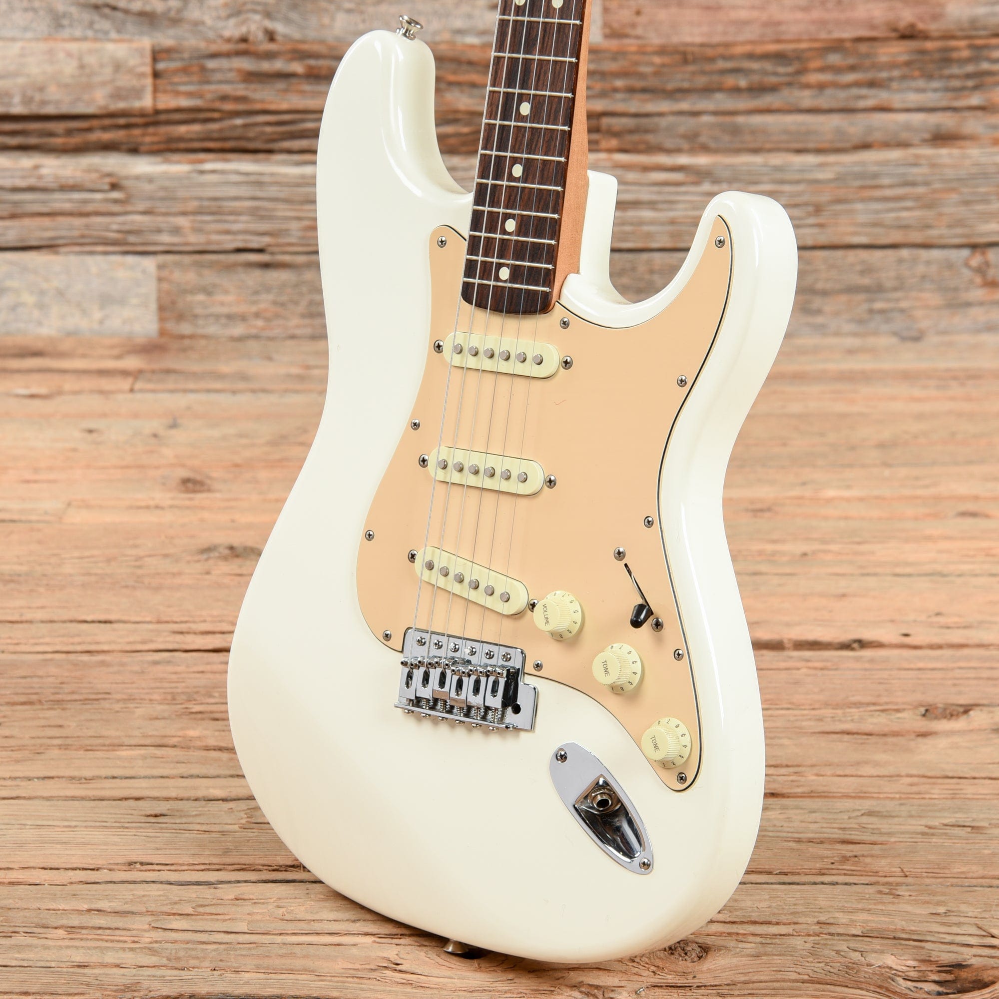 Squier Stratocaster Olympic White 1989 Electric Guitars / Solid Body