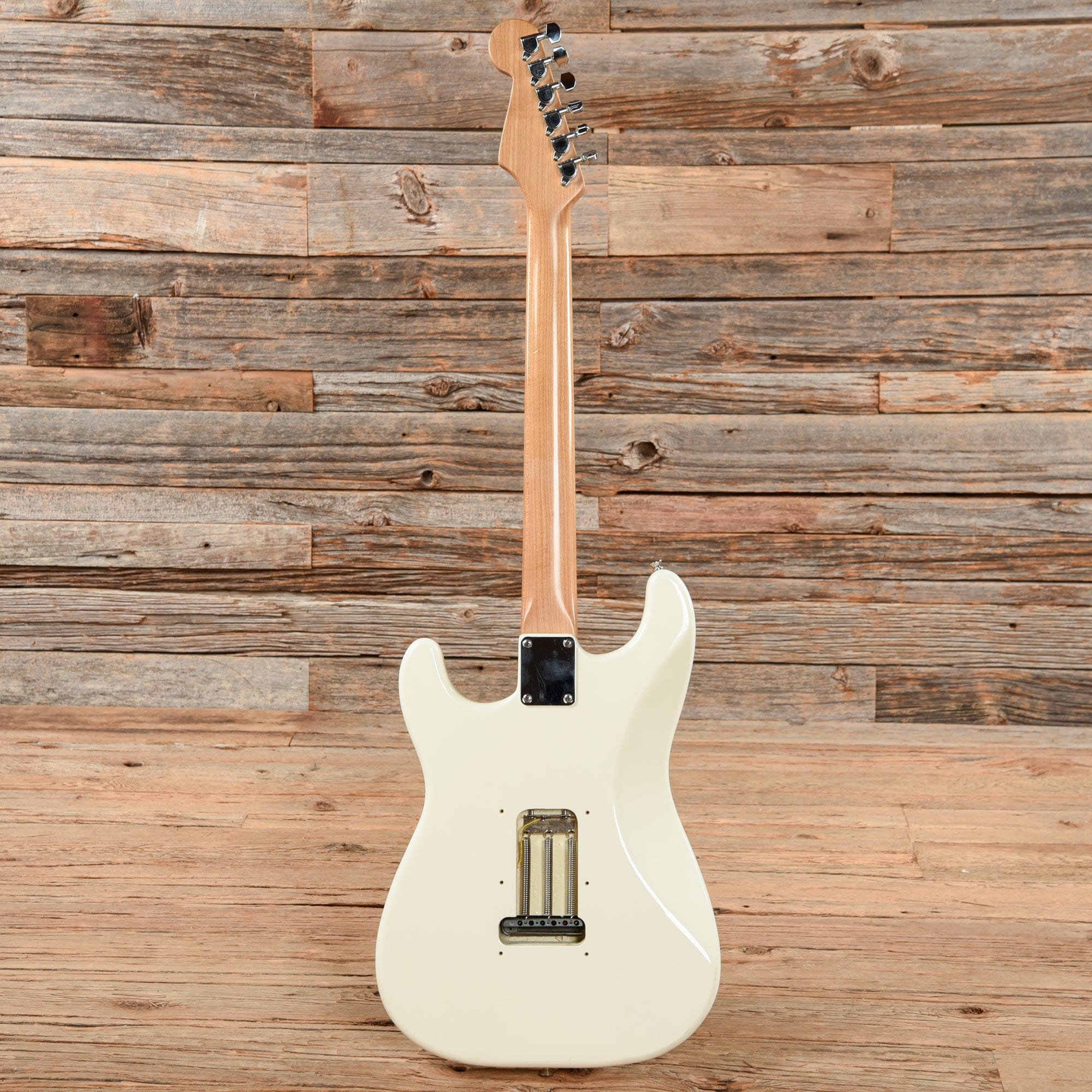 Squier Stratocaster Olympic White 1989 Electric Guitars / Solid Body