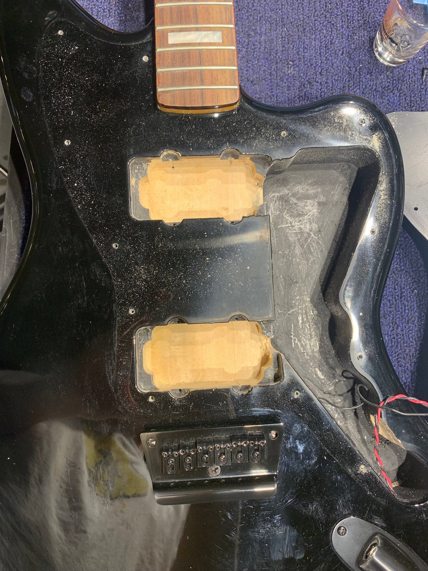 Squier Vintage Modified Jazzmaster Baritone Black Electric Guitars / Solid Body