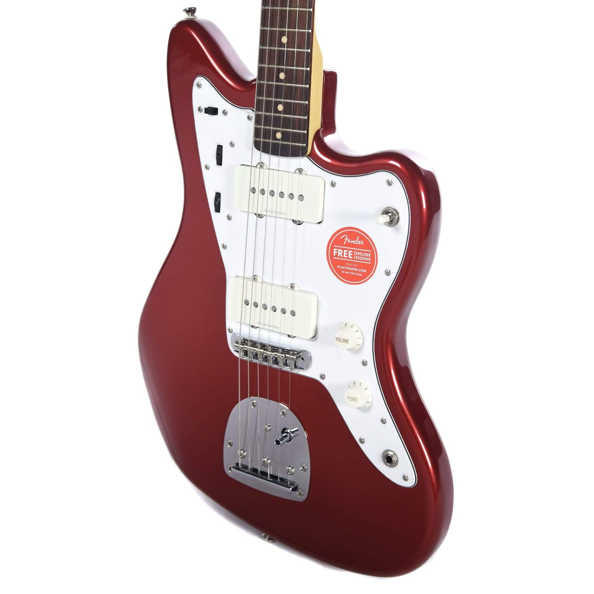 Squier Vintage Modified Jazzmaster Candy Apple Red w/Fender Gig Bag, Stand, Cable, Tuner, Picks and Strings Electric Guitars / Solid Body