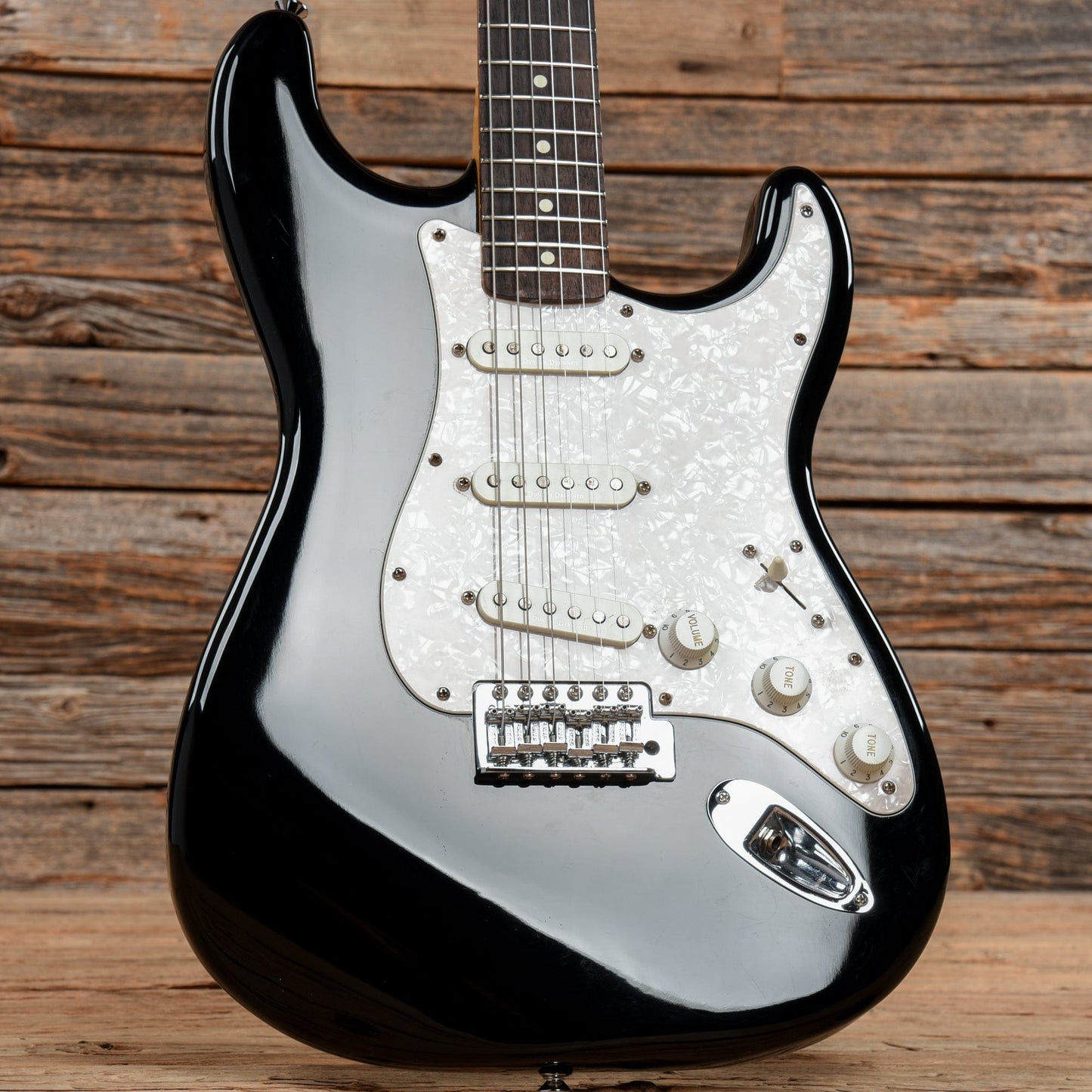 Squier Vintage Modified Stratocaster Black 2012 Electric Guitars / Solid Body