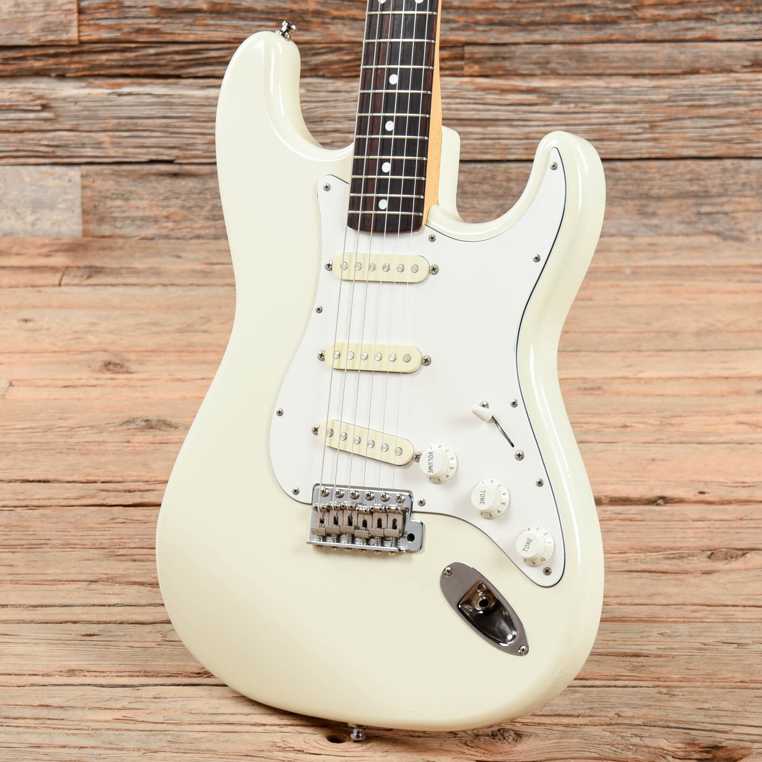 Squier Wayne's World Stratocaster Olympic White 1992 Electric Guitars / Solid Body