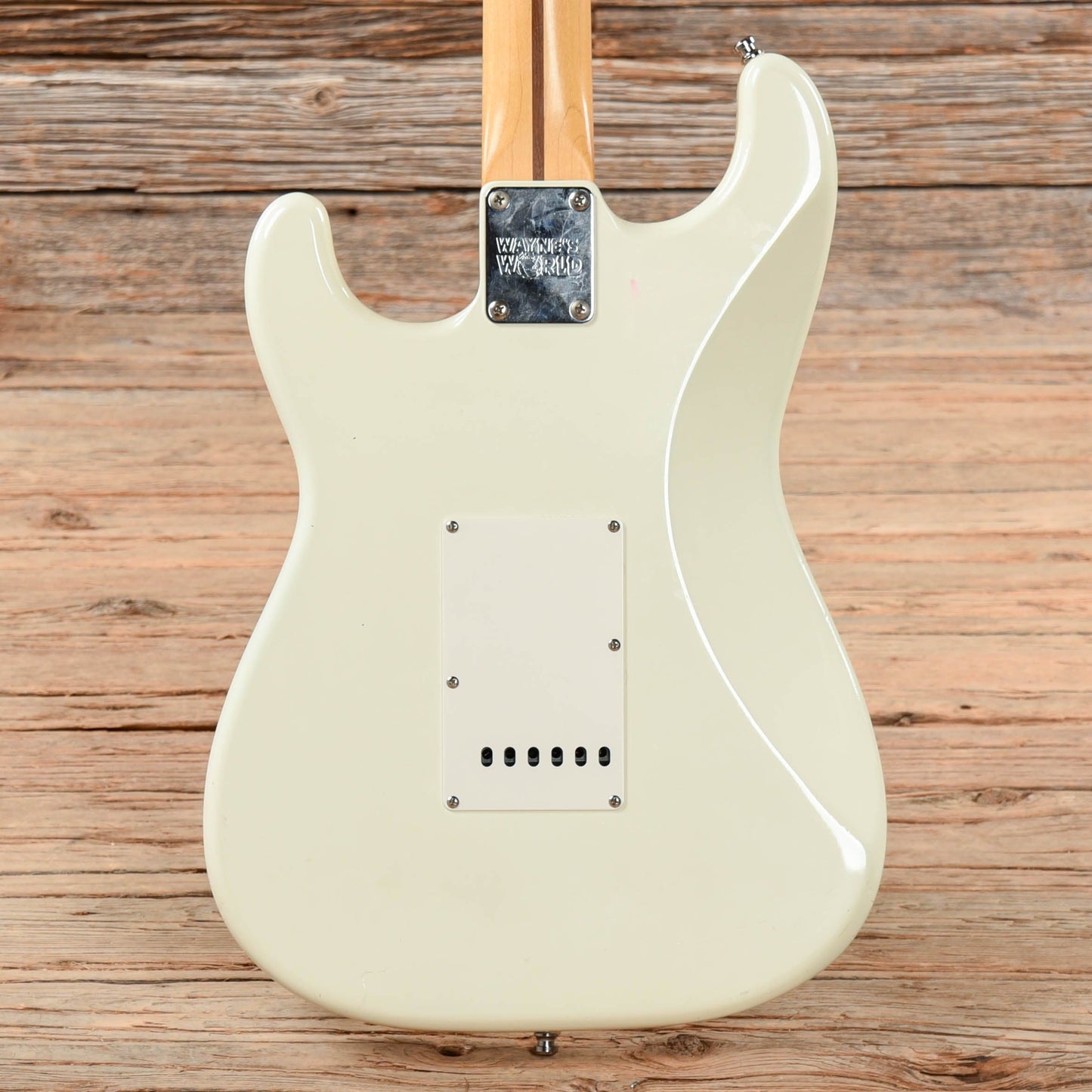 Squier Wayne's World Stratocaster Olympic White 1992 Electric Guitars / Solid Body
