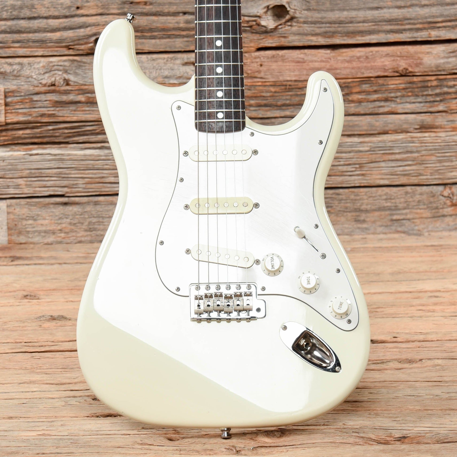 Squier Wayne's World Stratocaster Olympic White 1992 Electric Guitars / Solid Body