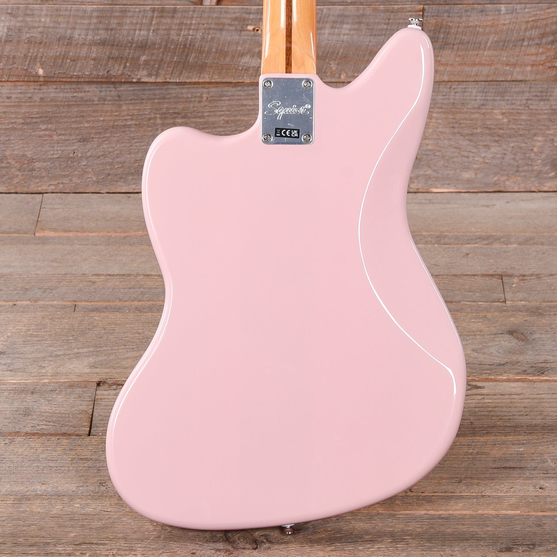 Squier Classic Vibe '60s Jaguar Shell Pink w/Matching Headcap & 3-Ply Mint Pickguard