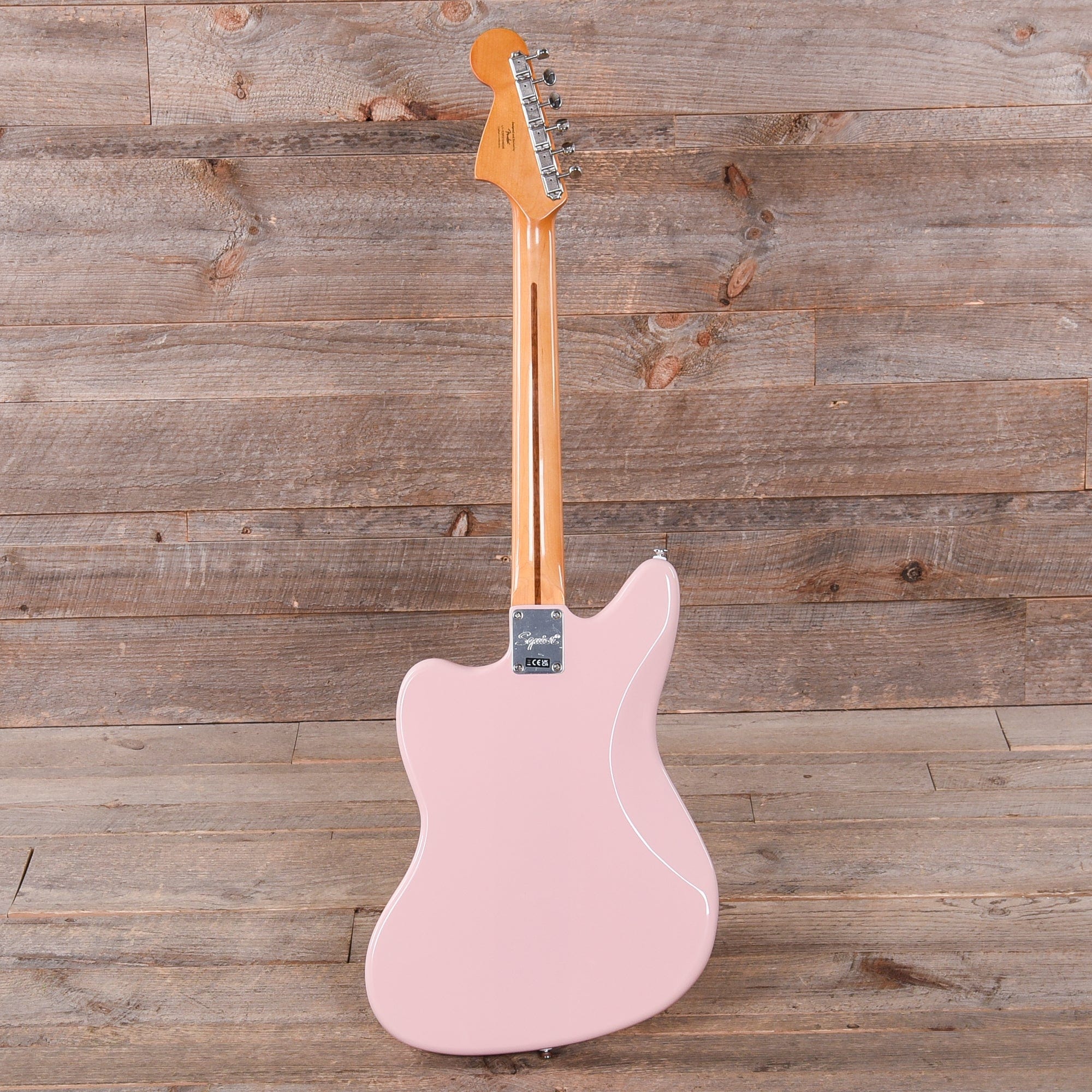 Squier Classic Vibe '60s Jaguar Shell Pink w/Matching Headcap & 3-Ply Mint Pickguard