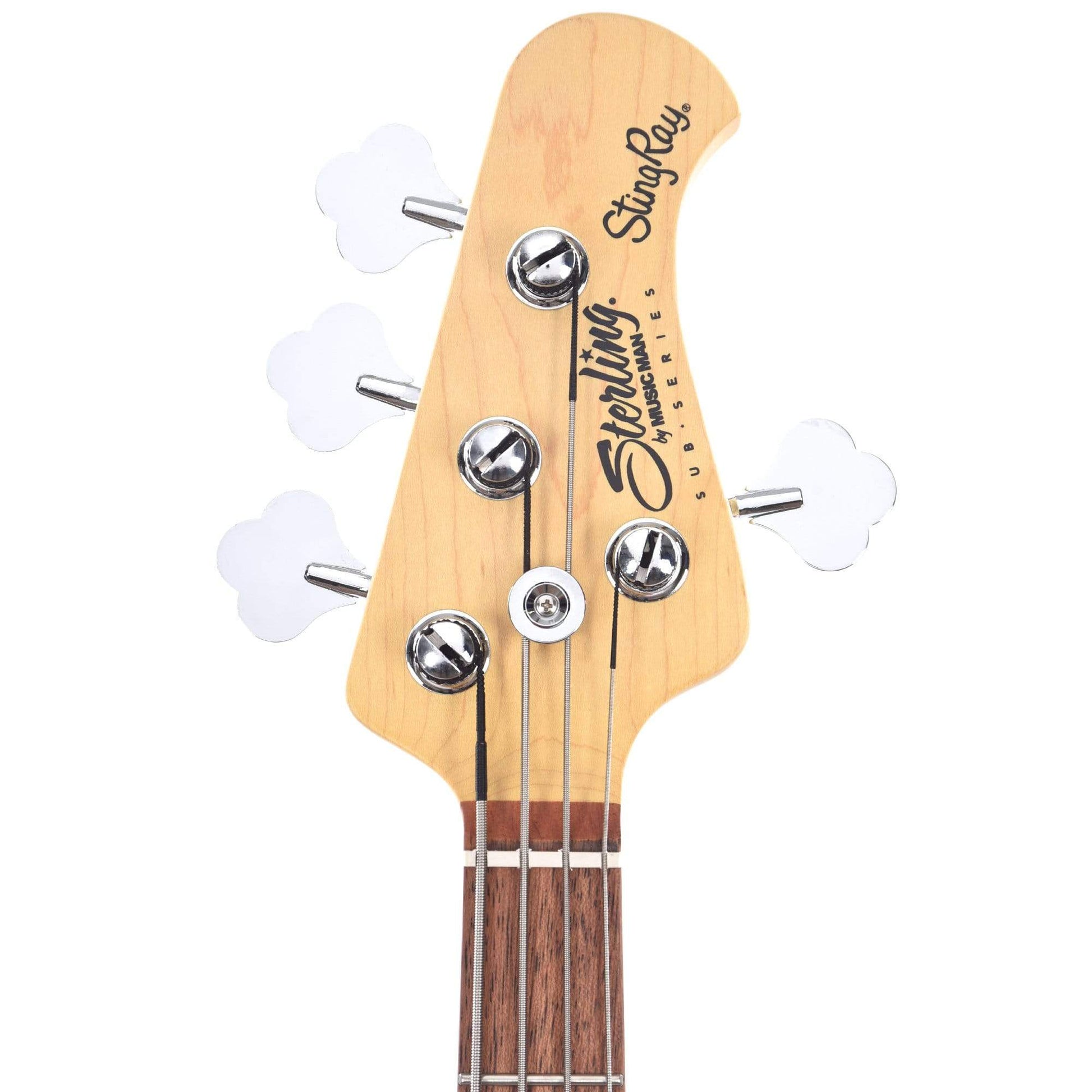Sterling by Music Man S.U.B. Series StingRay Fiesta Red w/Guitar Stand, Tuner and 10' Cable Bundle Bass Guitars / 4-String