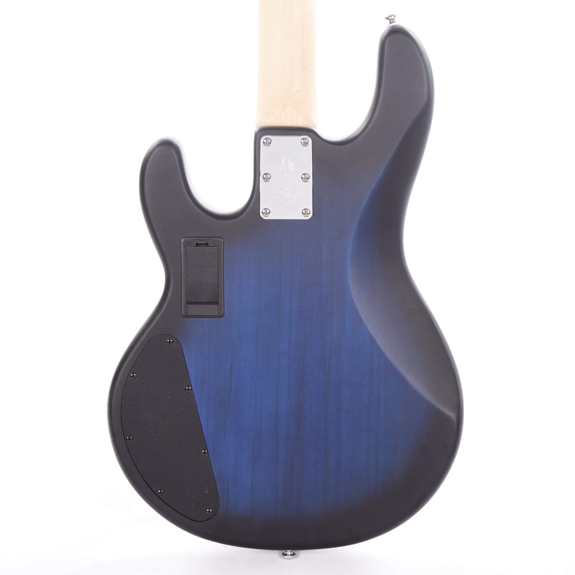 Sterling by Music Man S.U.B. Series StingRay HH Pacifc Blue Burst Satin Bass Guitars / 4-String