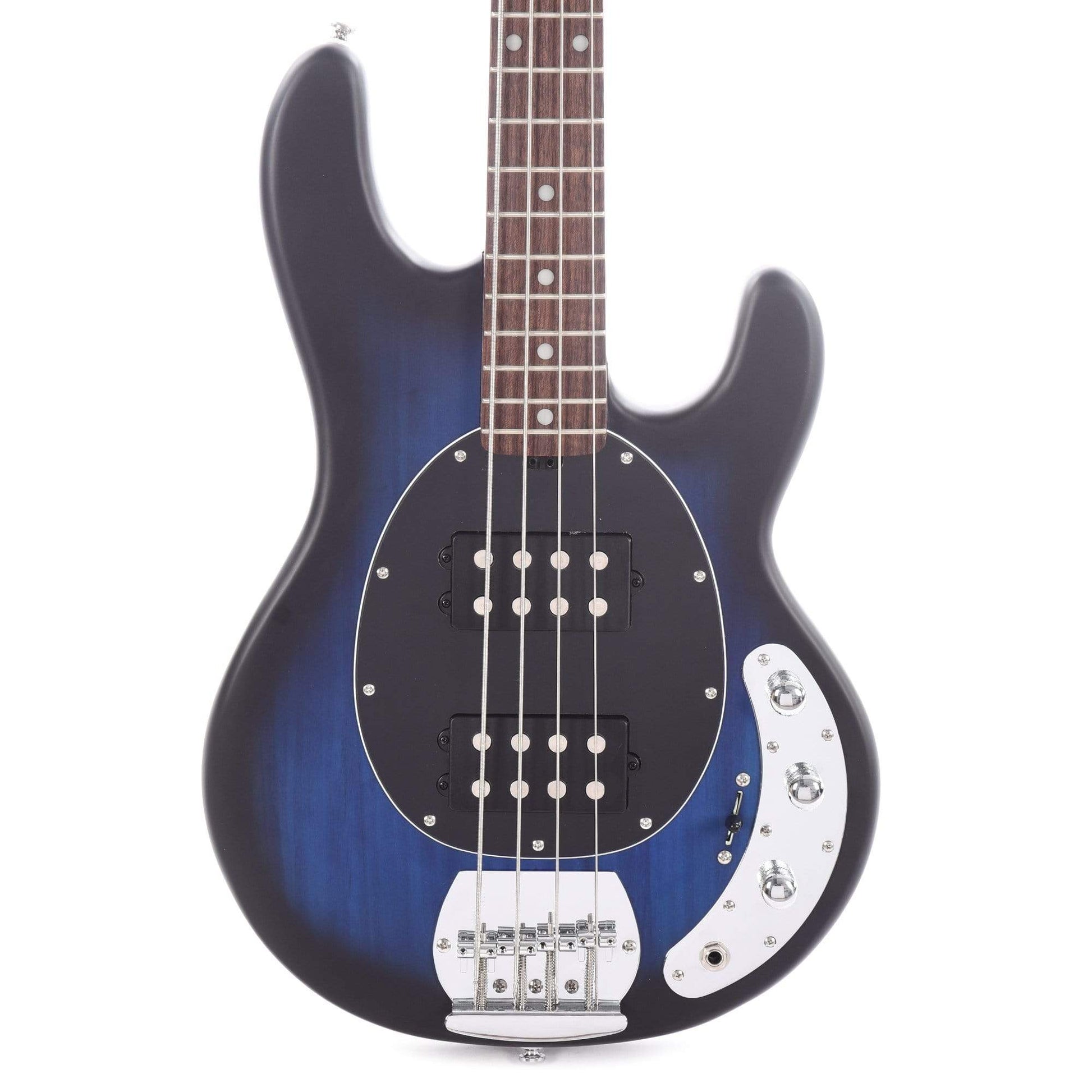Sterling by Music Man S.U.B. Series StingRay HH Pacifc Blue Burst Satin Bass Guitars / 4-String