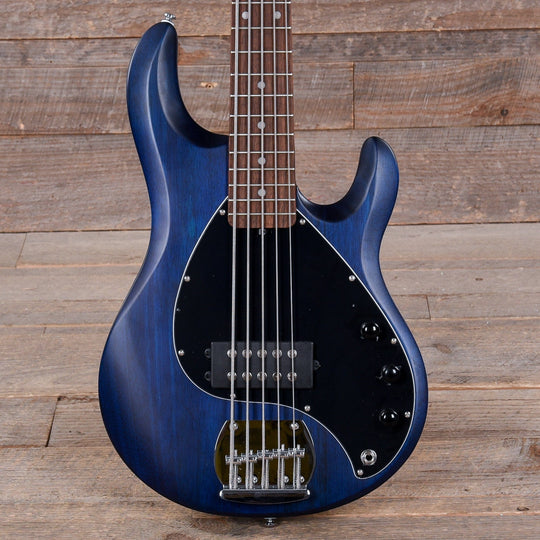Sterling by Music Man S.U.B. Series StingRay5 5-String Trans Blue Satin Bass Guitars / 4-String