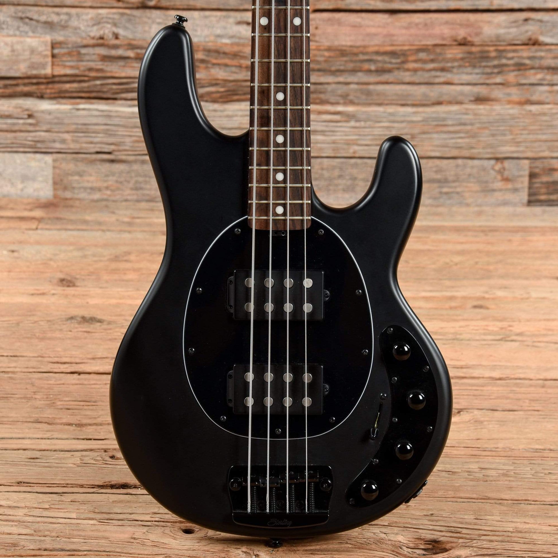 Sterling by Music Man StingRay 4HH w/Roasted Maple Neck Satin Black Bass Guitars / 4-String